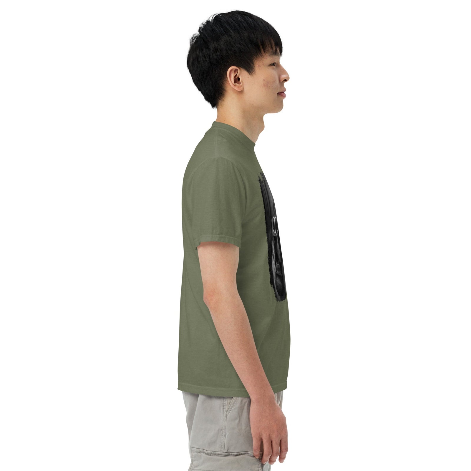 Scary Sasquatch St Bernard Selfie T-Shirt - Lucy + Norman