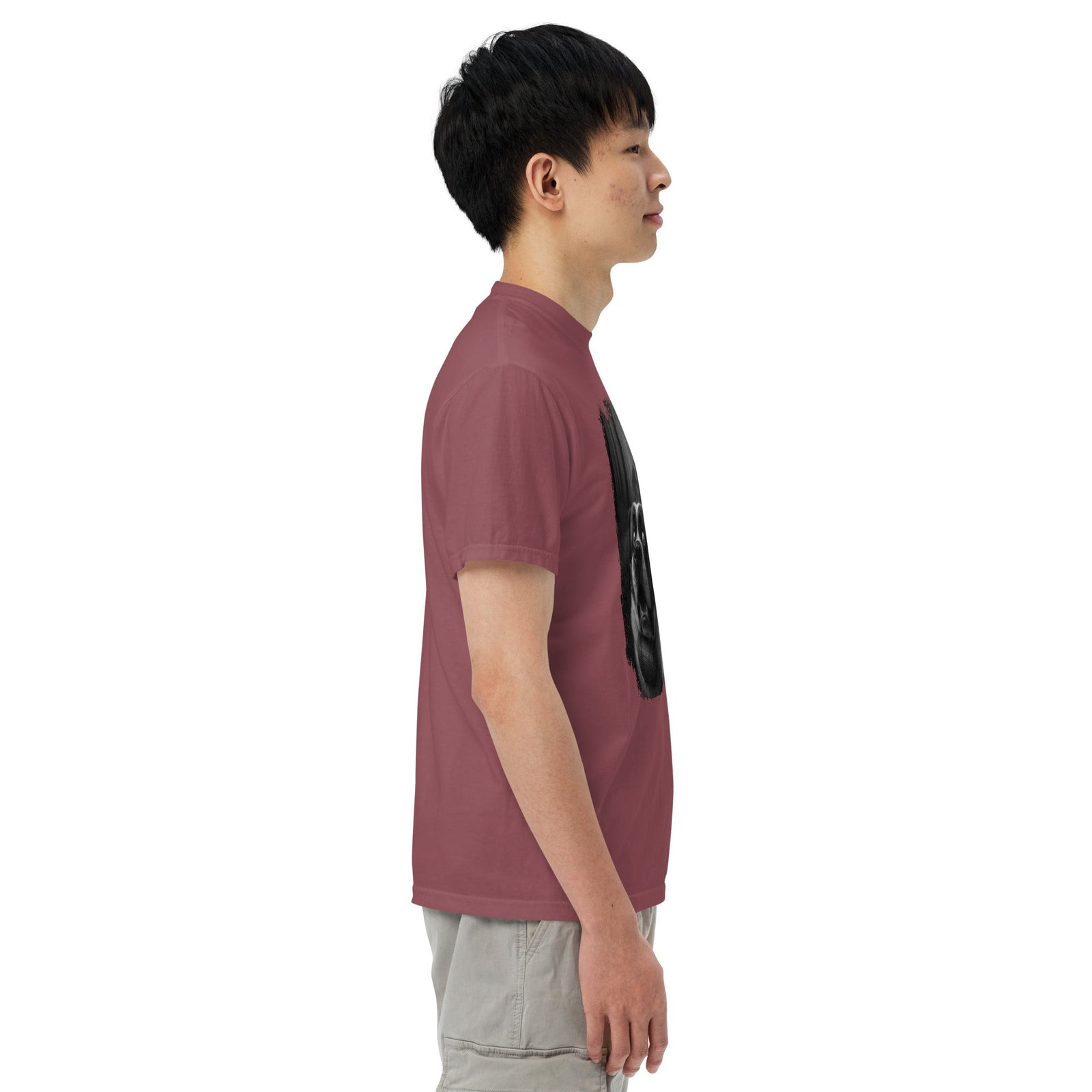 Scary Sasquatch St Bernard Selfie T-Shirt - Lucy + Norman