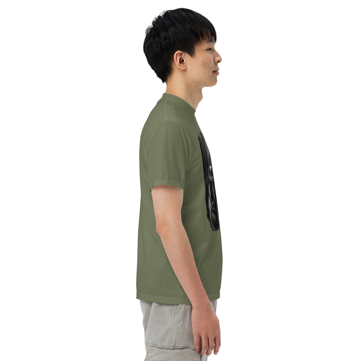 Scary Sasquatch St Bernard Selfie T-Shirt - Lucy + Norman