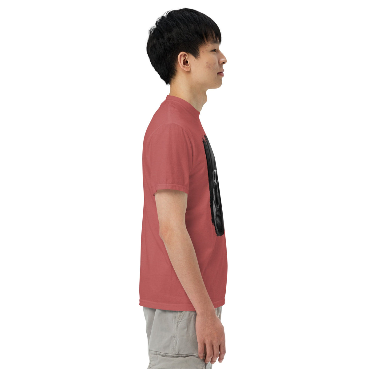 Scary Sasquatch St Bernard Selfie T-Shirt - Lucy + Norman