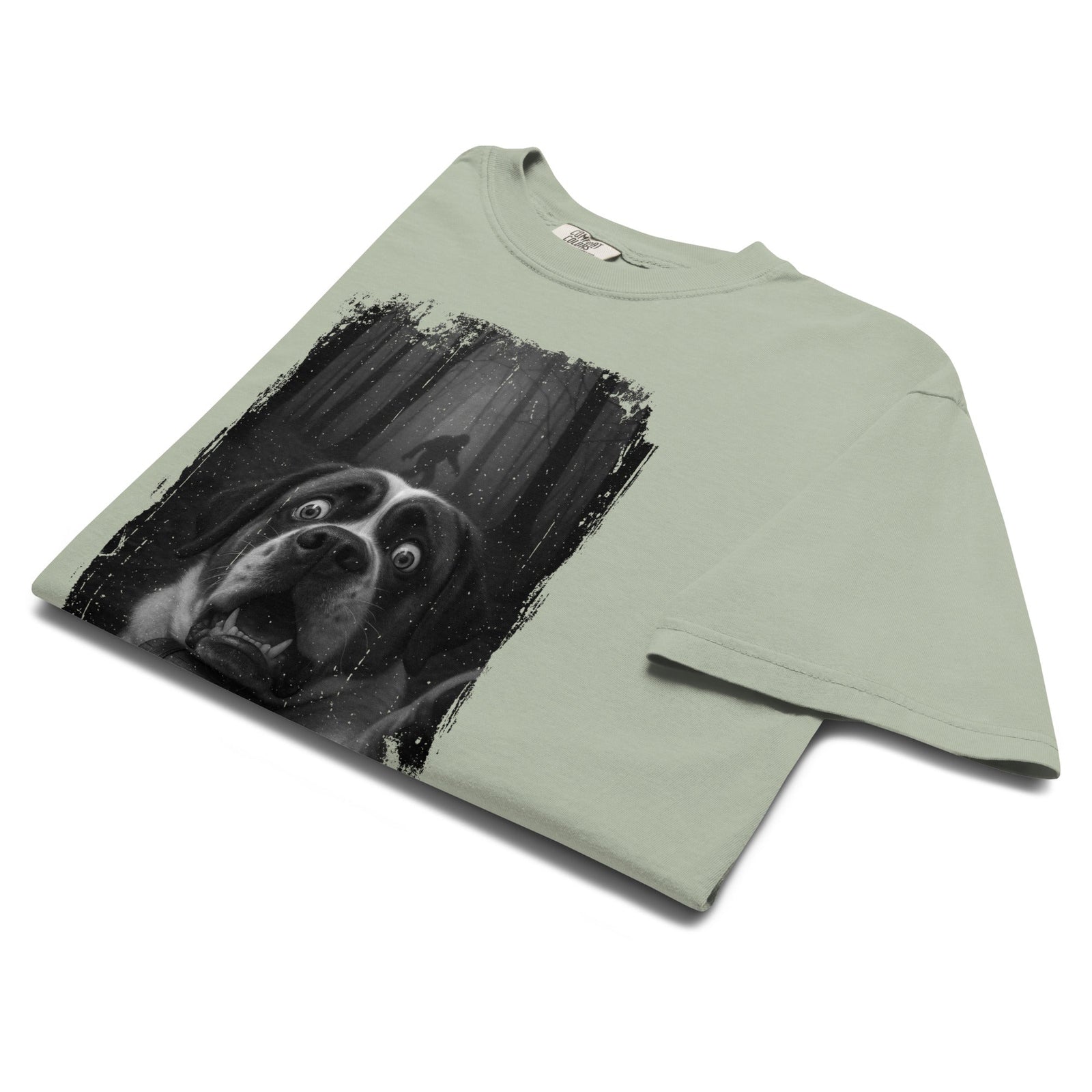 Scary Sasquatch St Bernard Selfie T-Shirt - Lucy + Norman