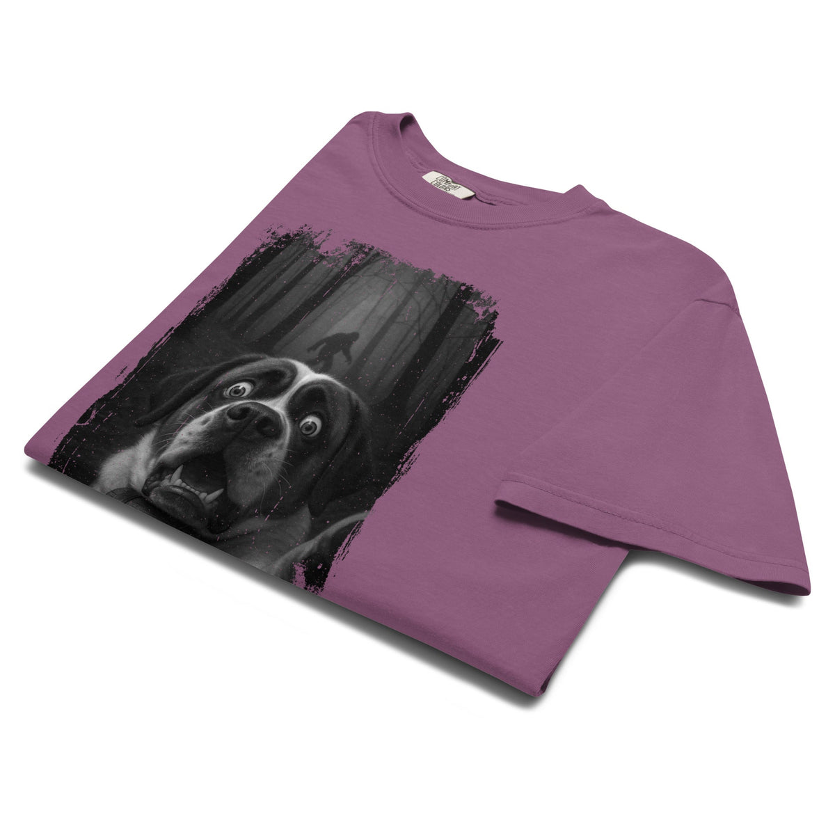 Scary Sasquatch St Bernard Selfie T-Shirt - Lucy + Norman