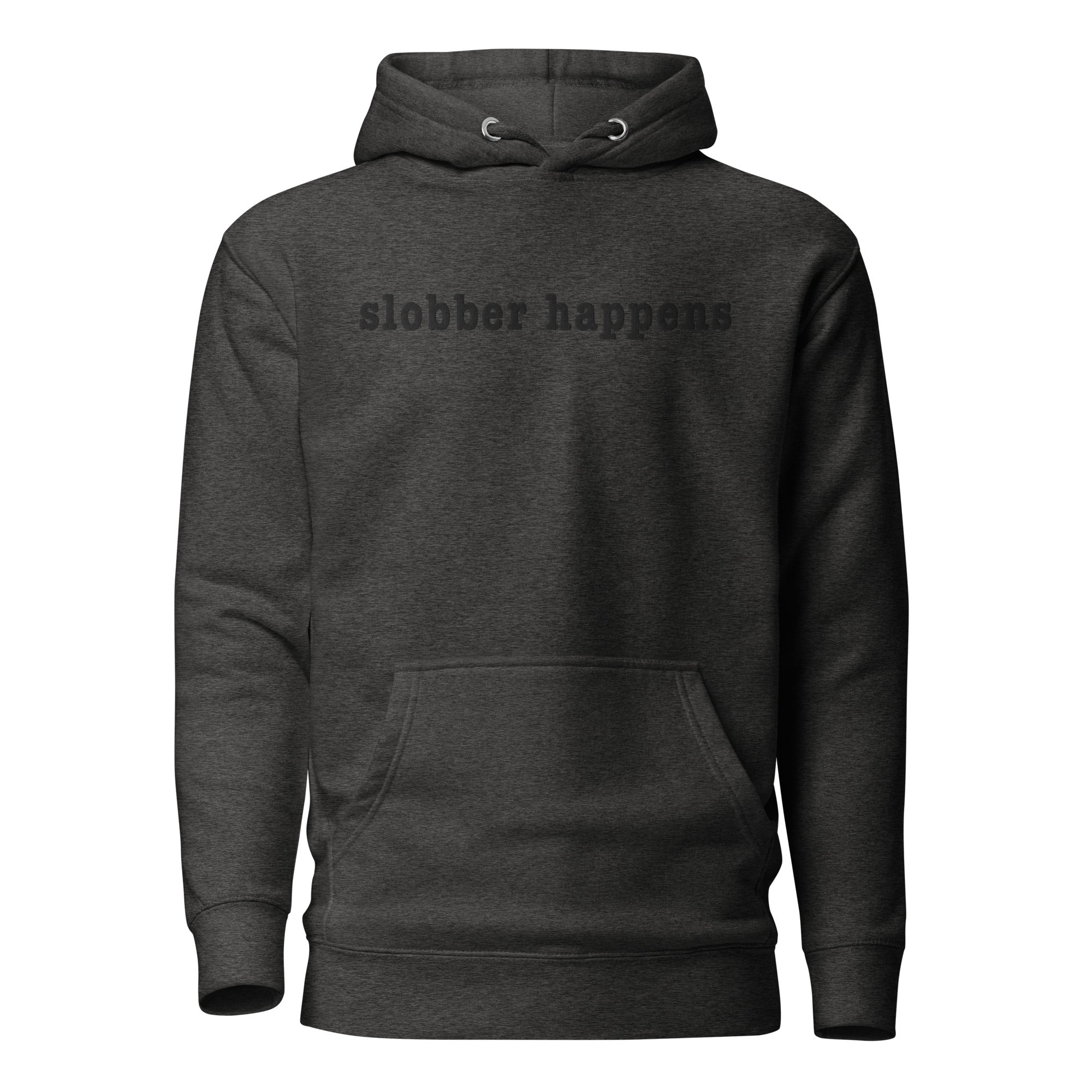 Slobber Happens Embroidered Hoodie - Lucy + Norman