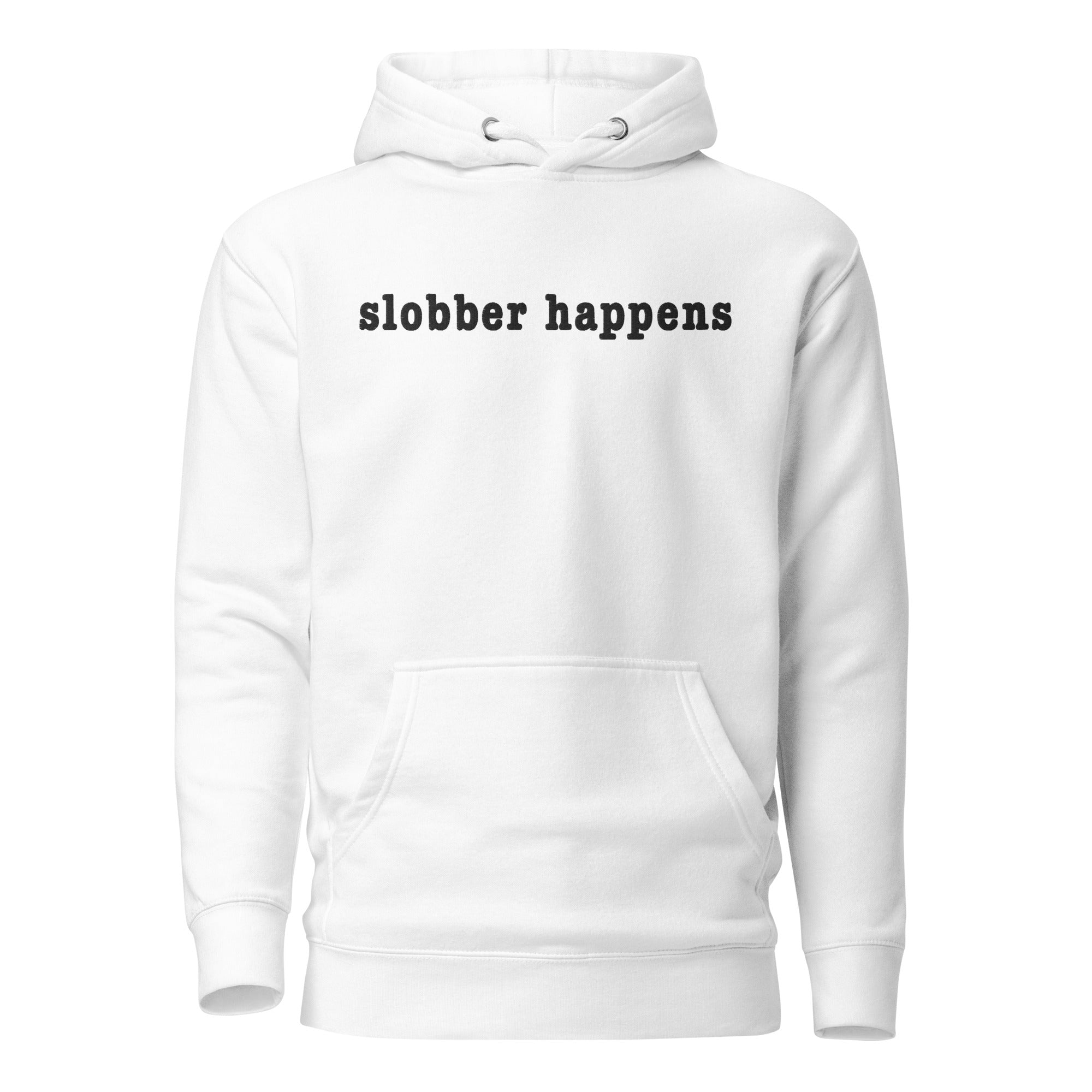 Slobber Happens Embroidered Hoodie - Lucy + Norman