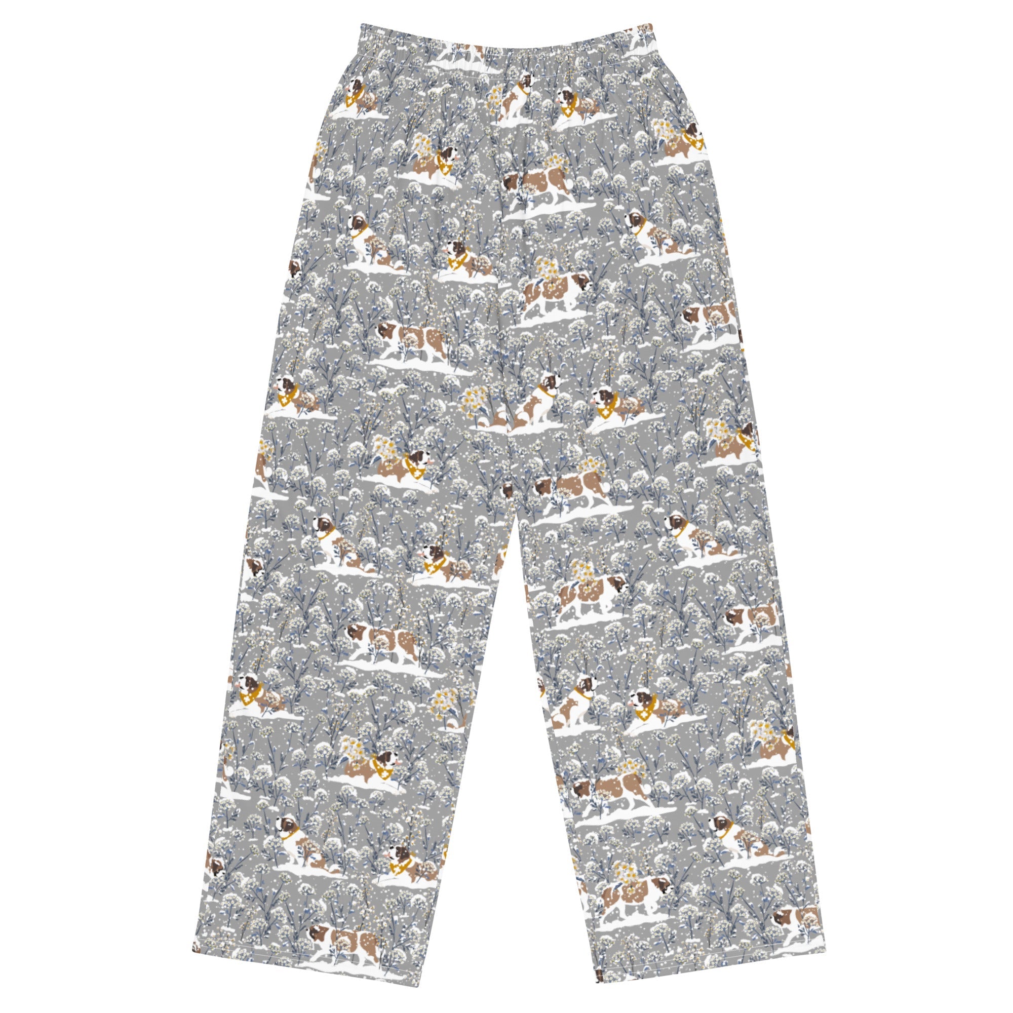 Snowflower Saint Unisex Wide Lounge Pants - Lucy + Norman