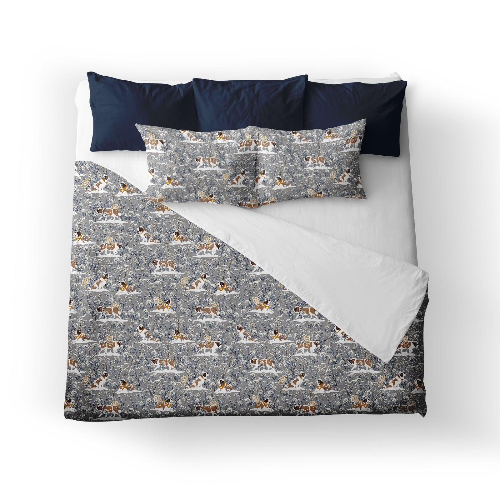 Snowflowers Duvet Cover - Lucy + Norman
