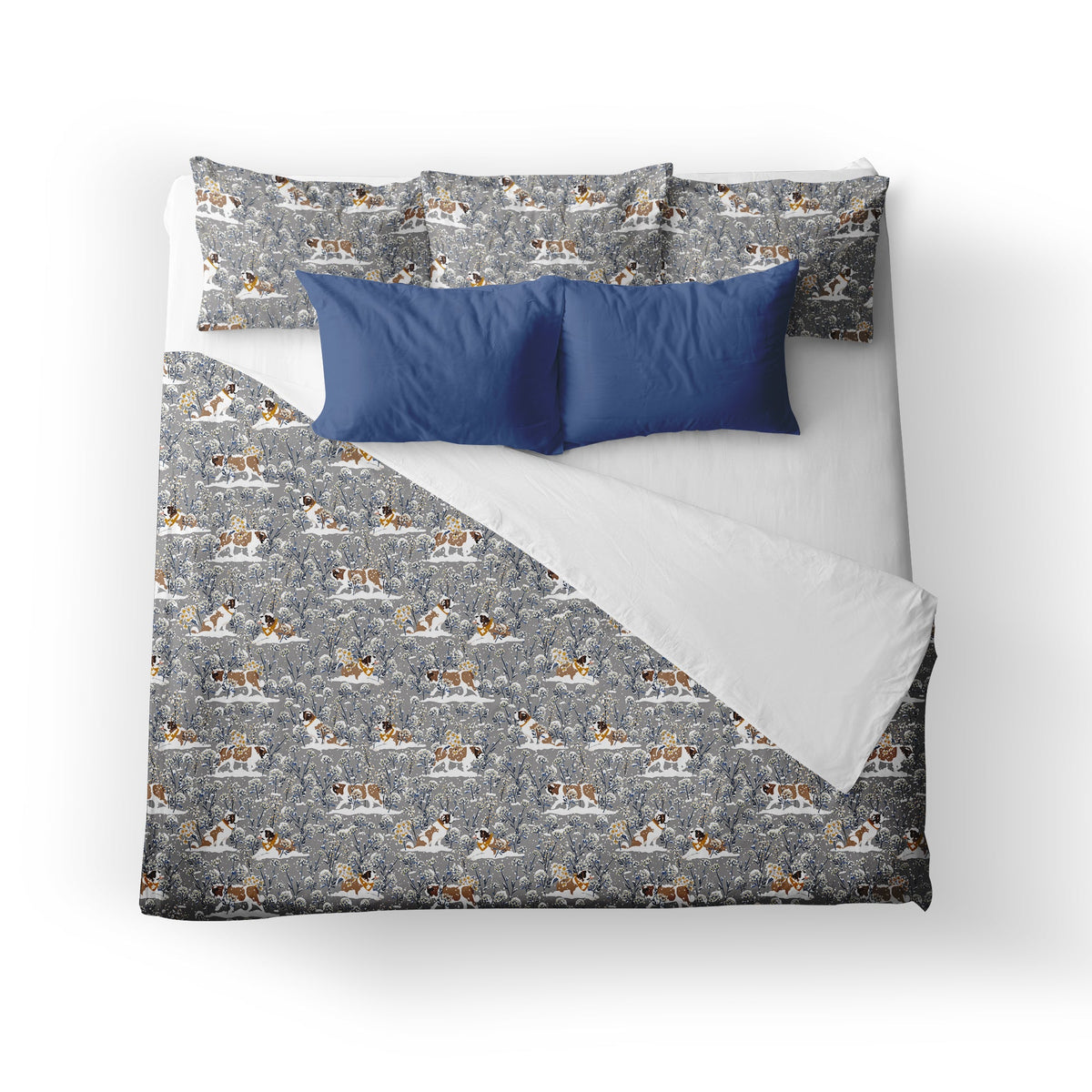 Snowflowers Duvet Cover - Lucy + Norman