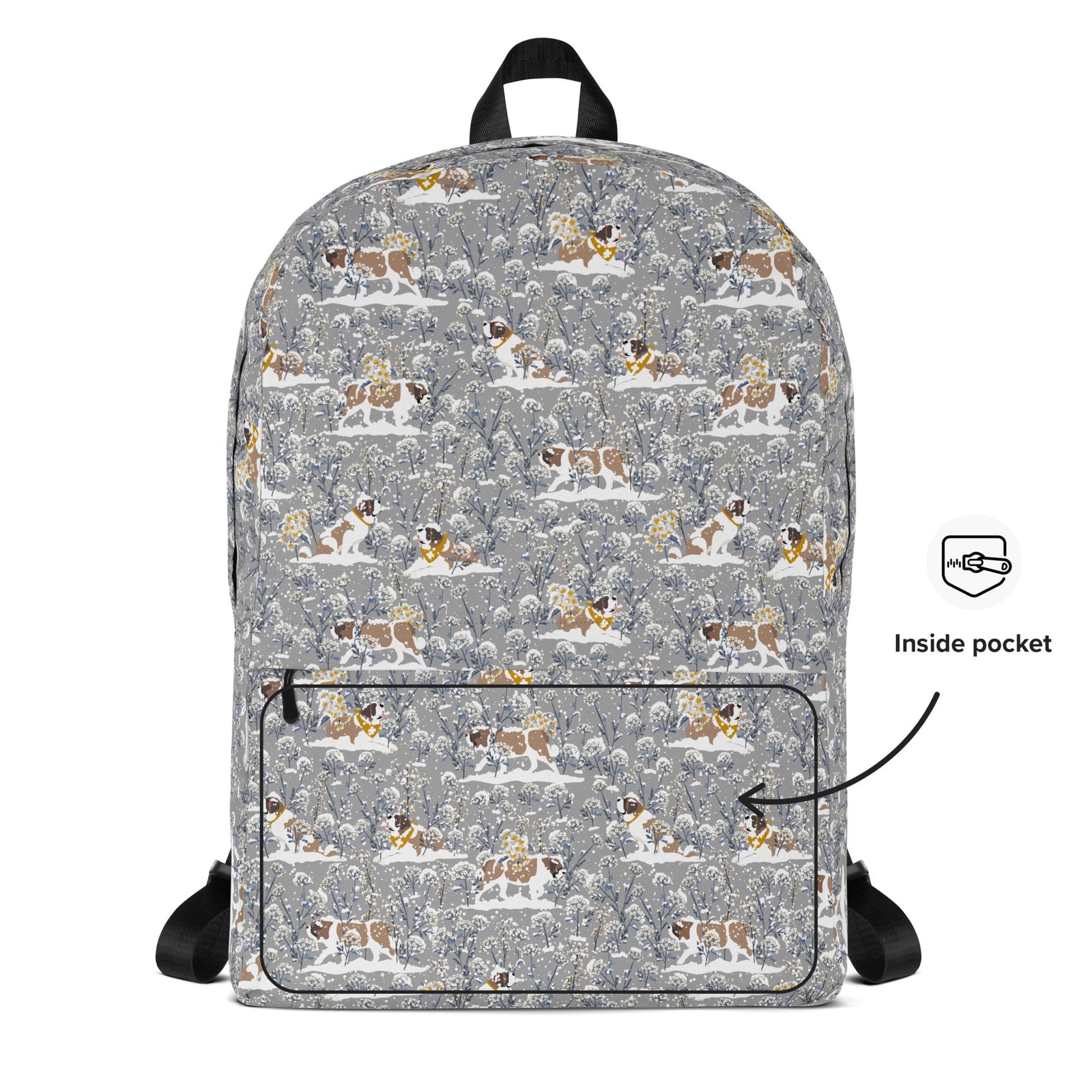 Snowflowers St Bernard Backpack - Lucy + Norman