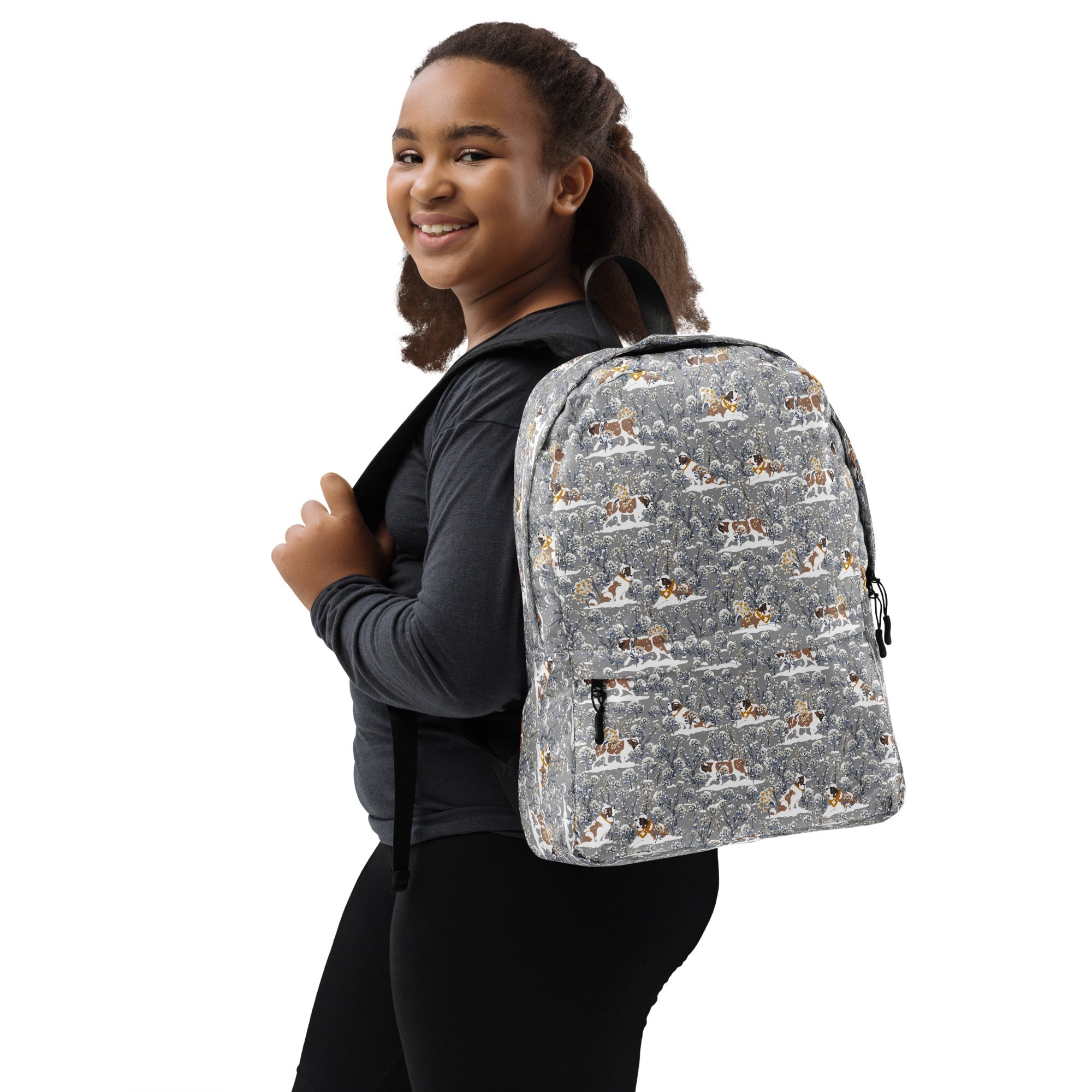 Snowflowers St Bernard Backpack - Lucy + Norman