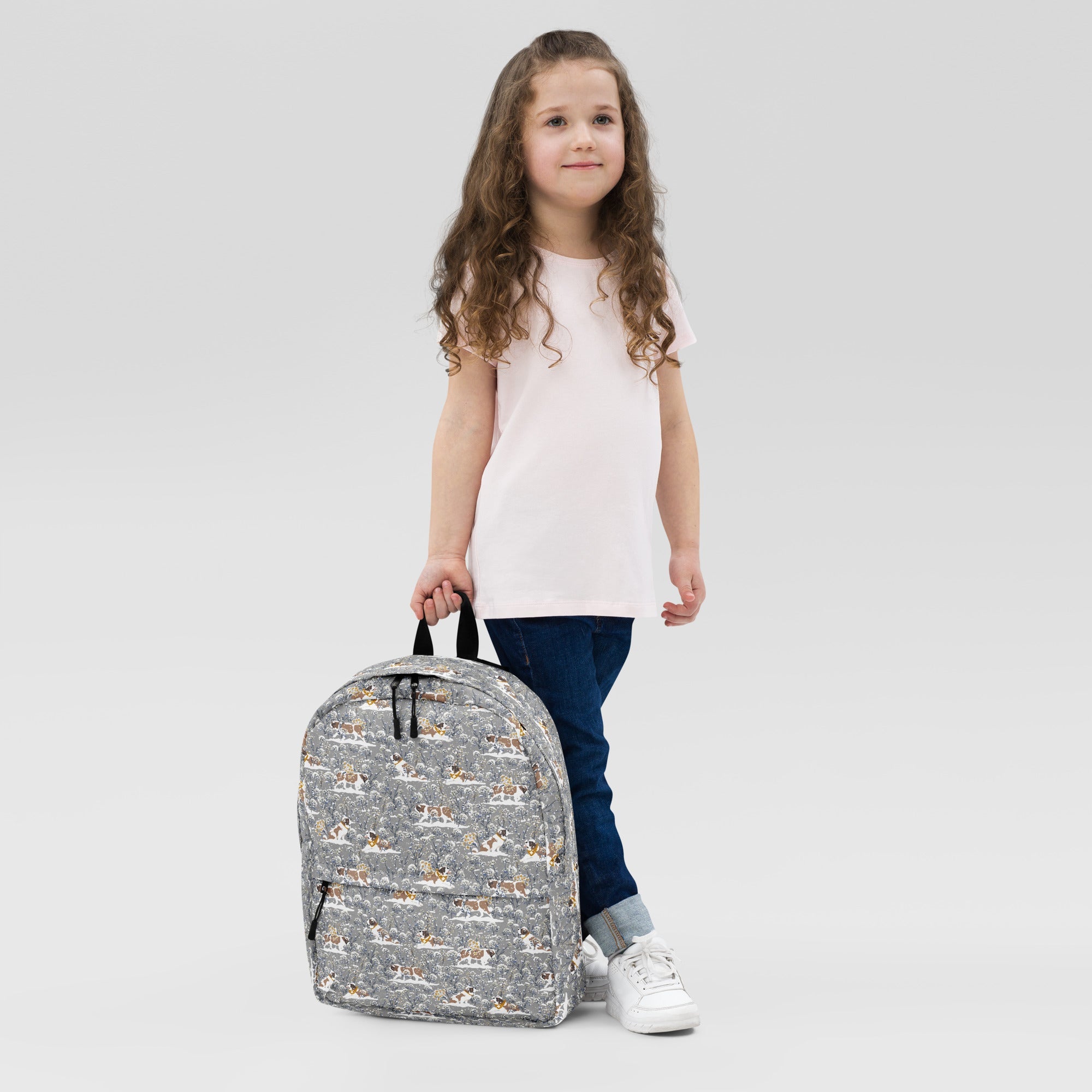 Snowflowers St Bernard Backpack - Lucy + Norman
