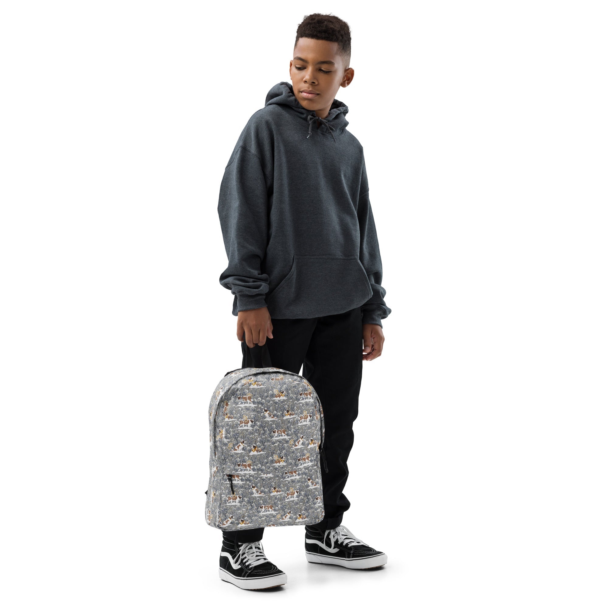 Snowflowers St Bernard Backpack - Lucy + Norman