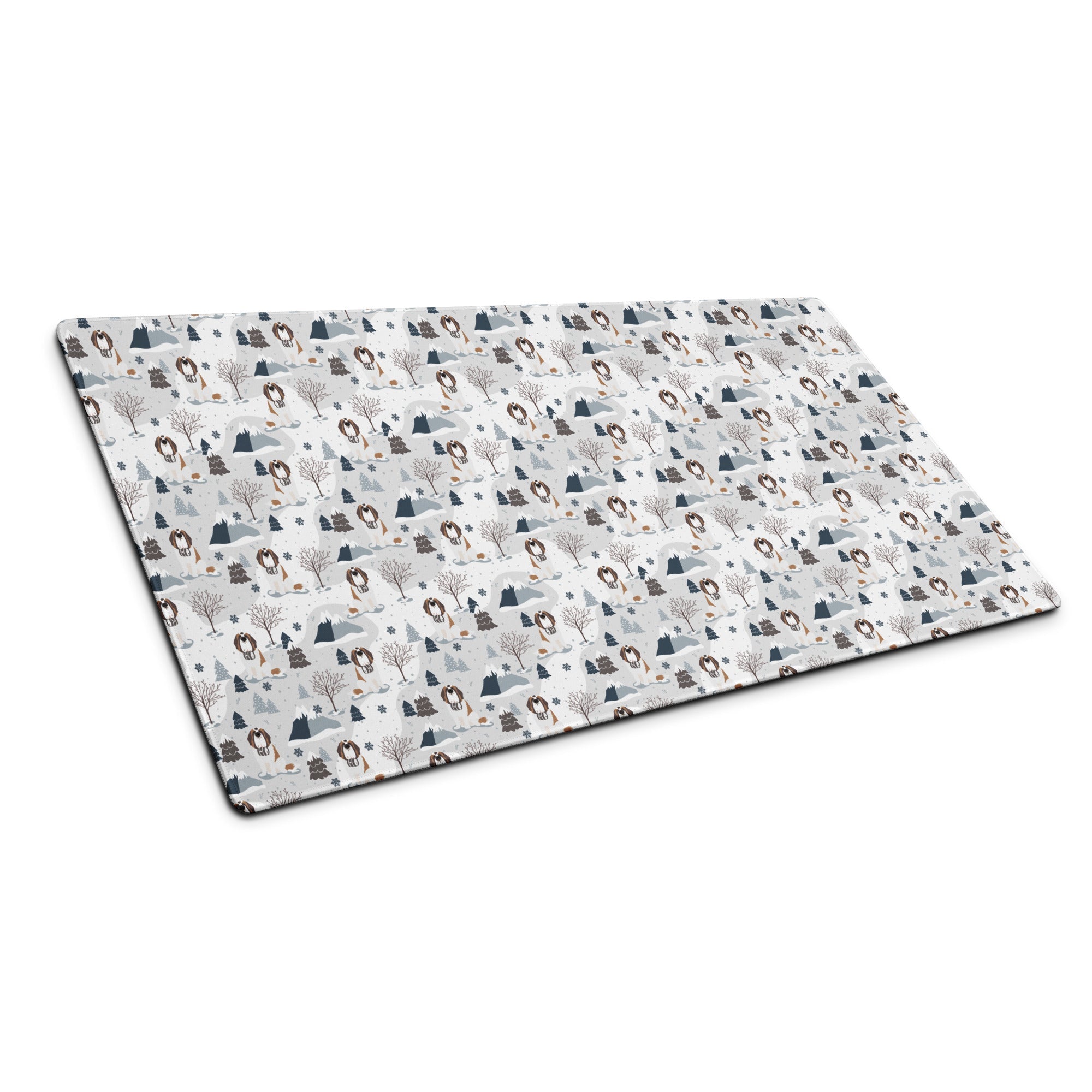 St Bernard Alpine Gaming Mouse Pad - Lucy + Norman