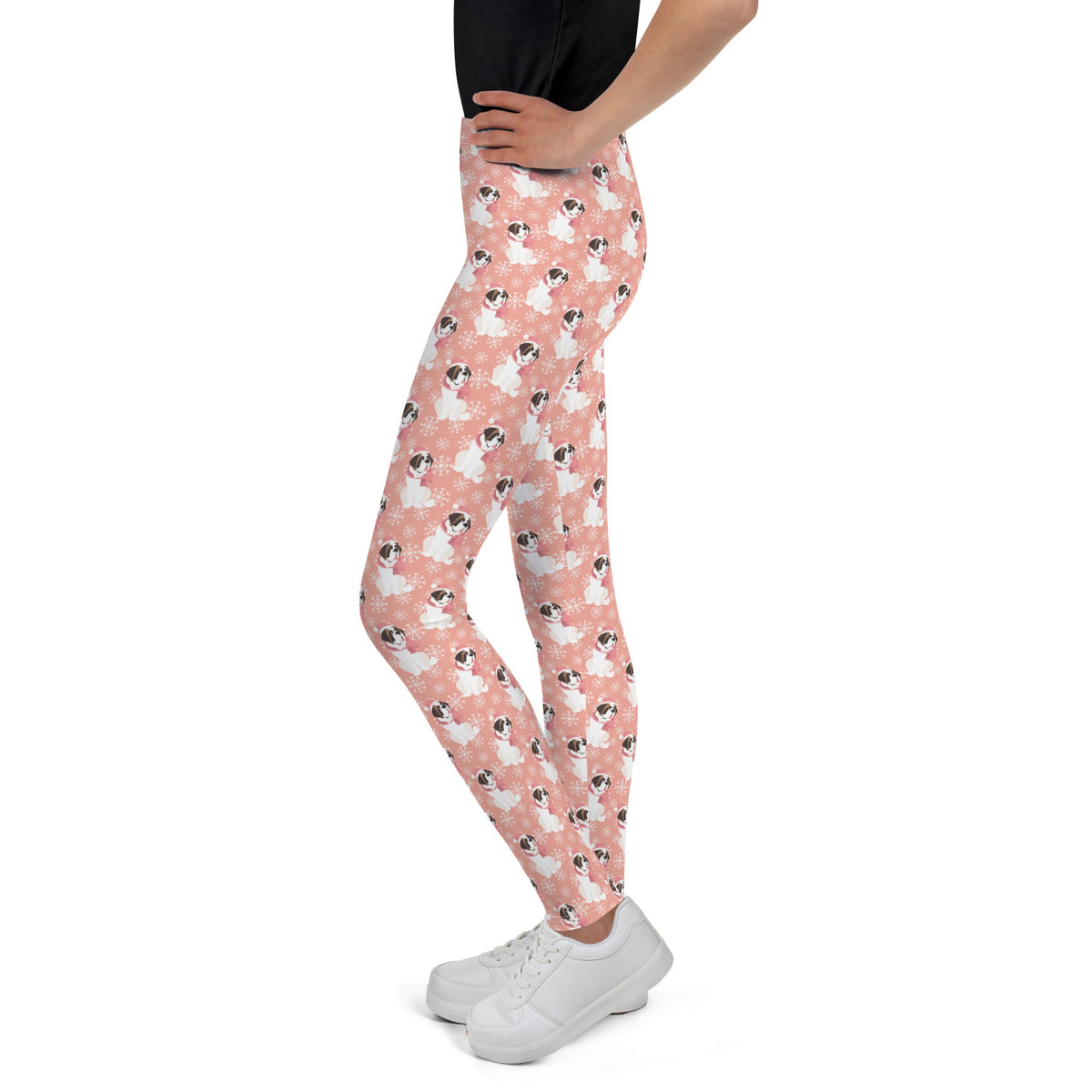 St Bernard Christmas Girl's Leggings - Lucy + Norman