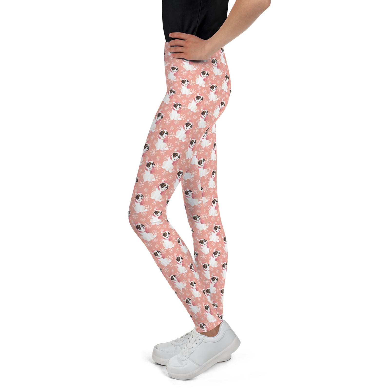 St Bernard Christmas Girl's Leggings - Lucy + Norman