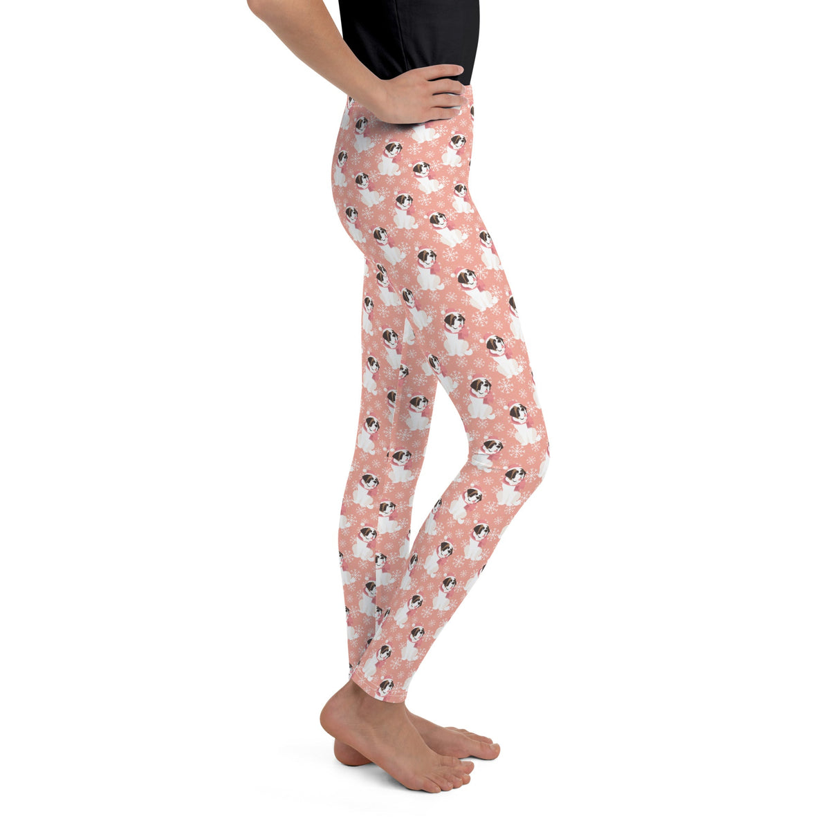 St Bernard Christmas Girl's Leggings - Lucy + Norman