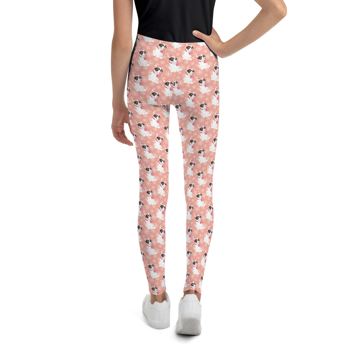 St Bernard Christmas Girl's Leggings - Lucy + Norman