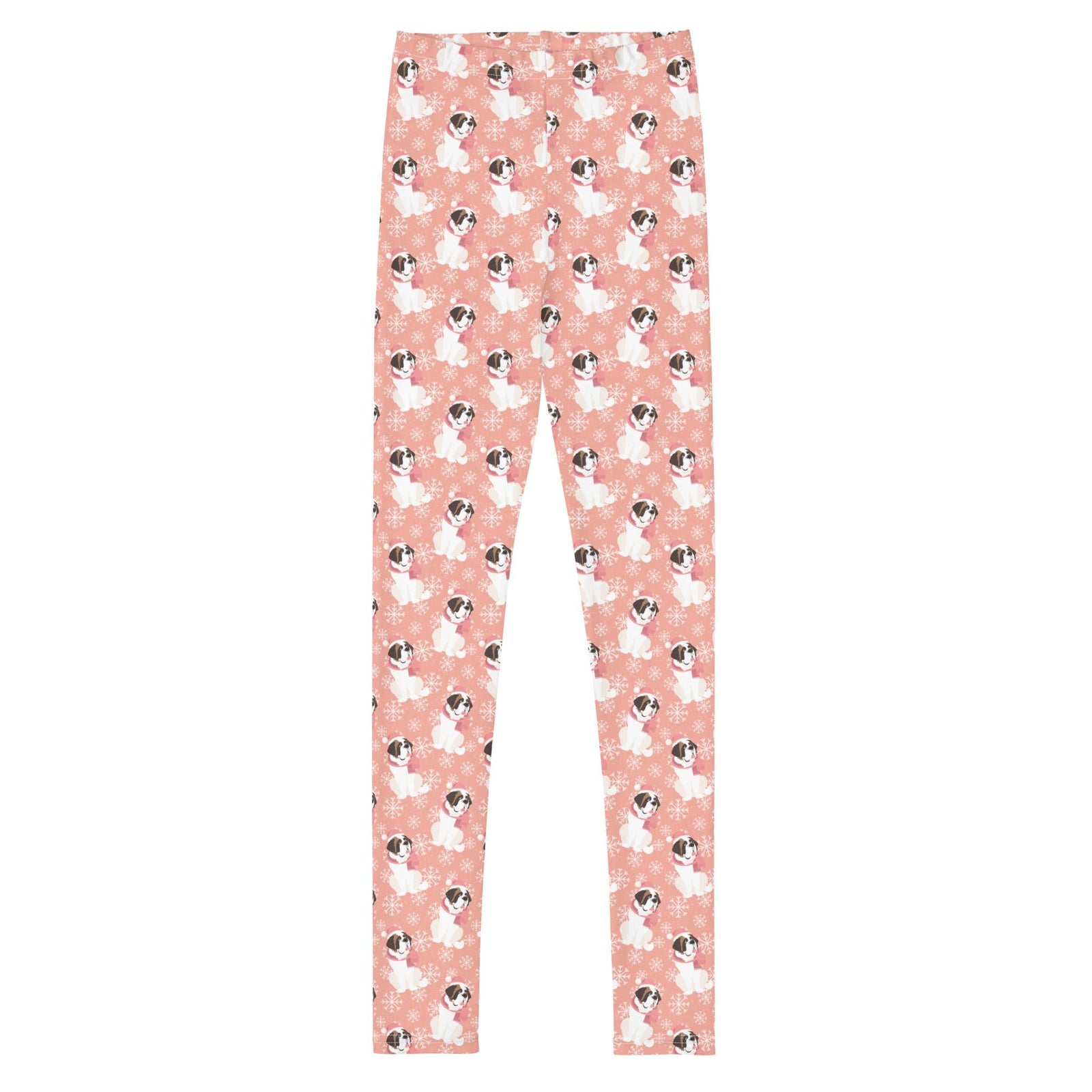 St Bernard Christmas Girl's Leggings - Lucy + Norman