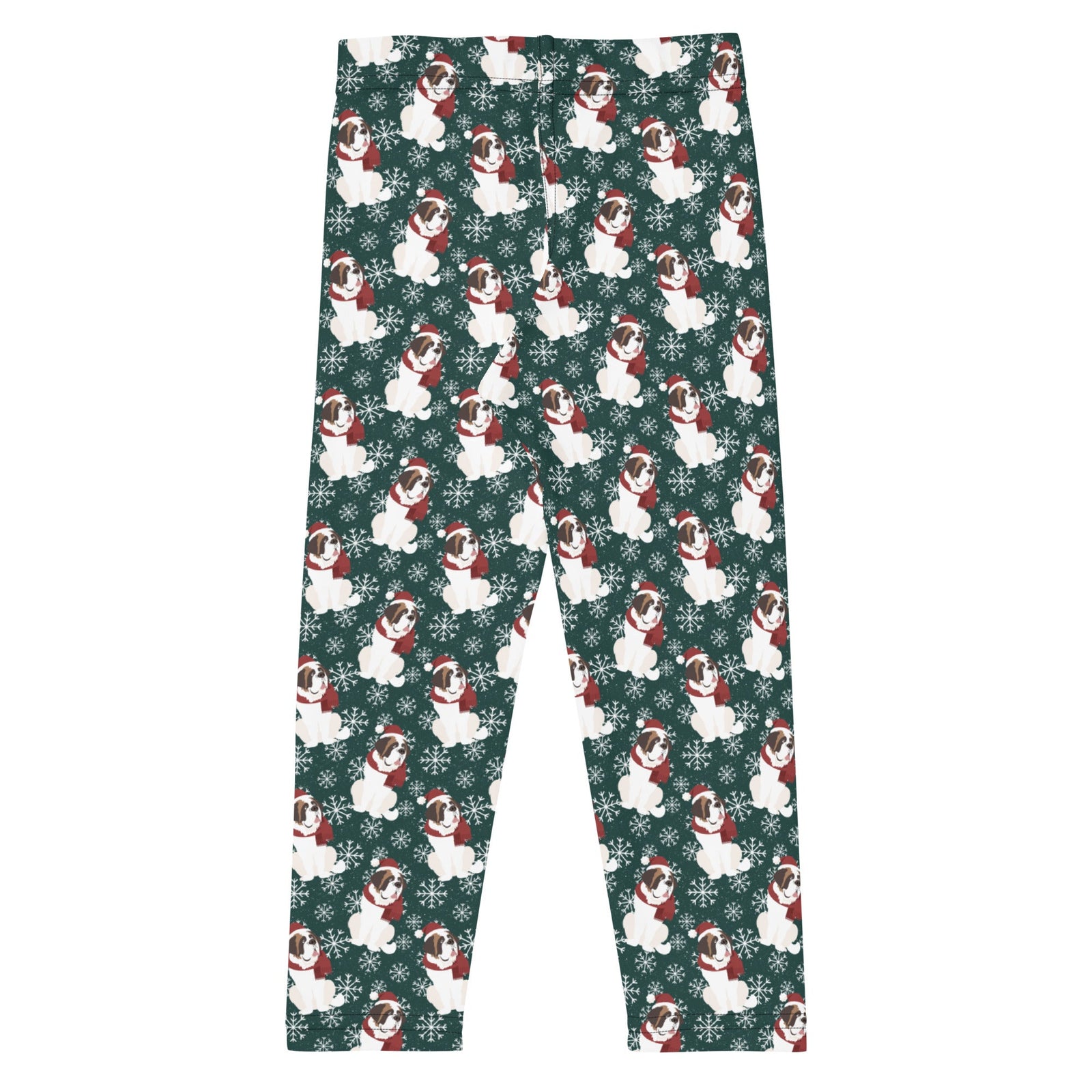 St Bernard Christmas Kid's Leggings - Lucy + Norman