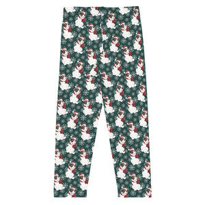 St Bernard Christmas Kid's Leggings - Lucy + Norman