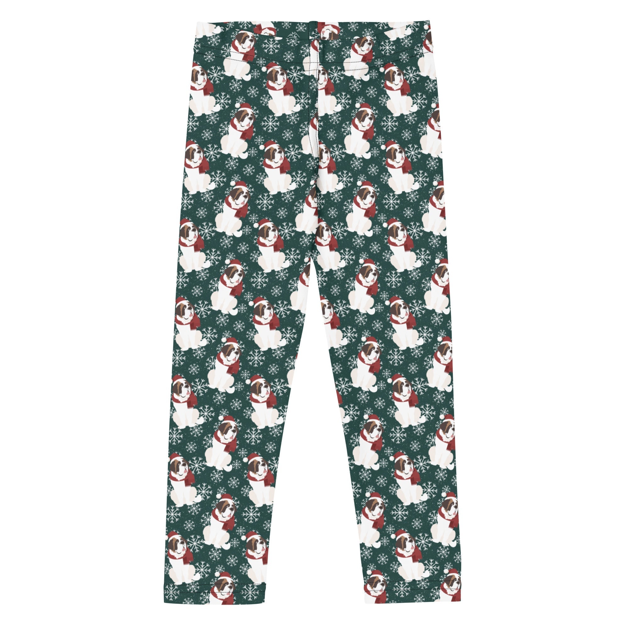 St Bernard Christmas Kid's Leggings - Lucy + Norman