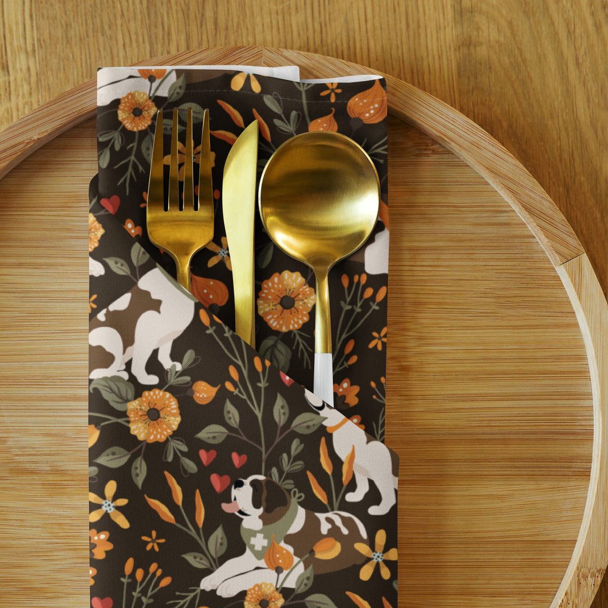 St Bernard Fall Meadow Cloth Napkin Set - Lucy + Norman