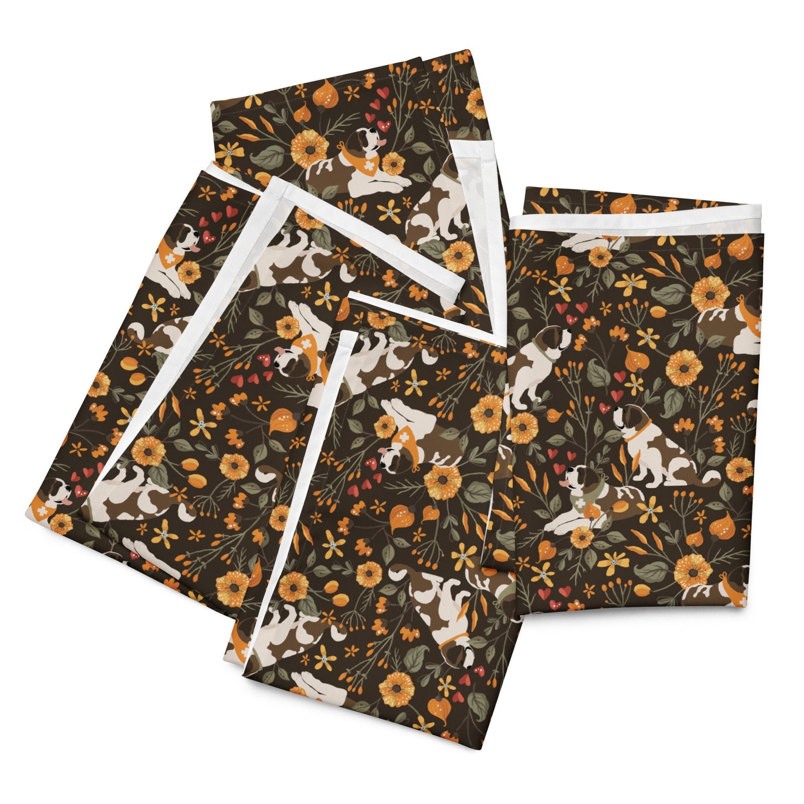St Bernard Fall Meadow Cloth Napkin Set - Lucy + Norman