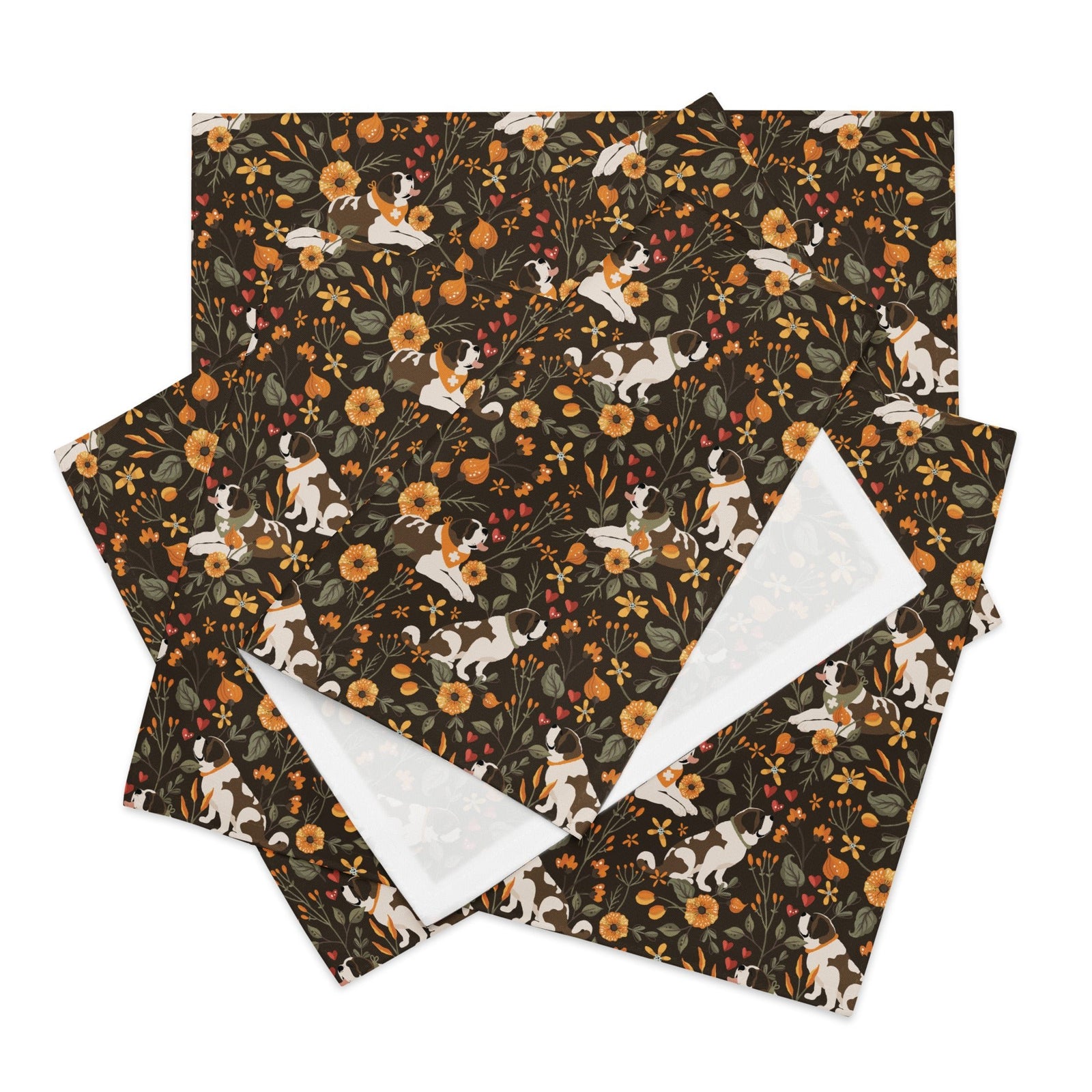 St Bernard Fall Meadow Placemat Set - Lucy + Norman