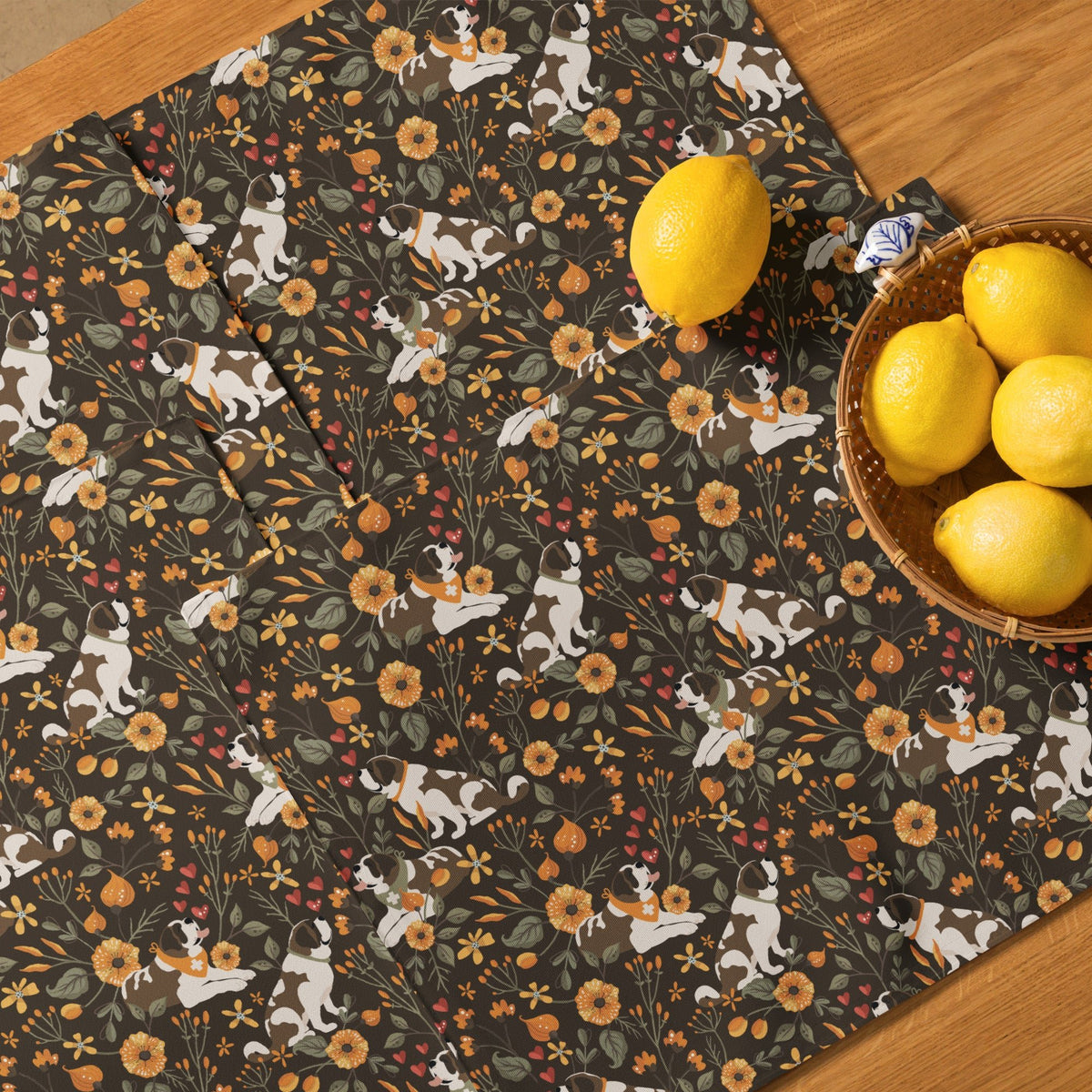 St Bernard Fall Meadow Placemat Set - Lucy + Norman