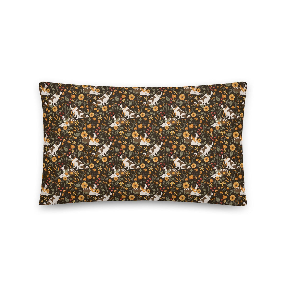 St Bernard Fall Meadow Throw Pillow - Lucy + Norman