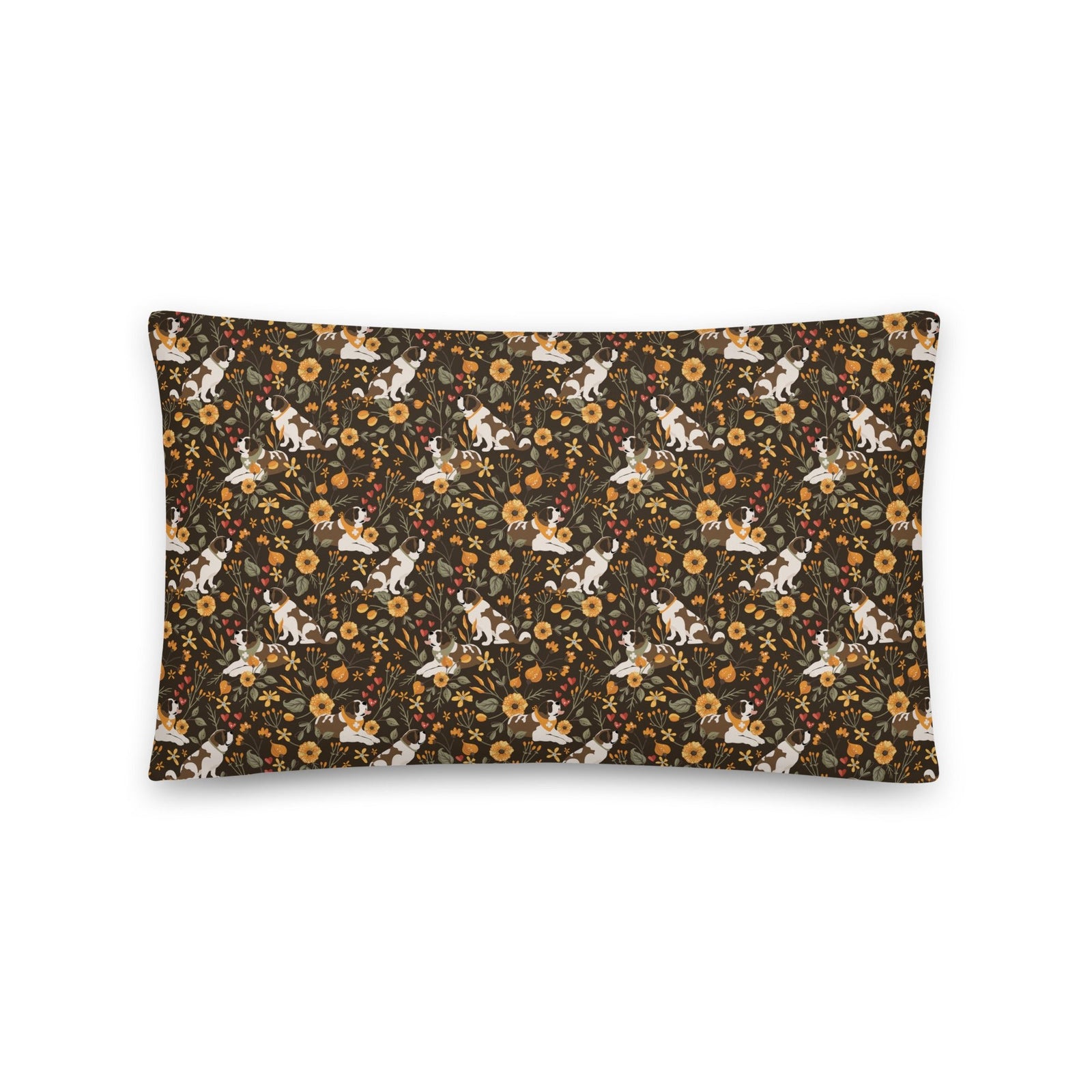 St Bernard Fall Meadow Throw Pillow - Lucy + Norman