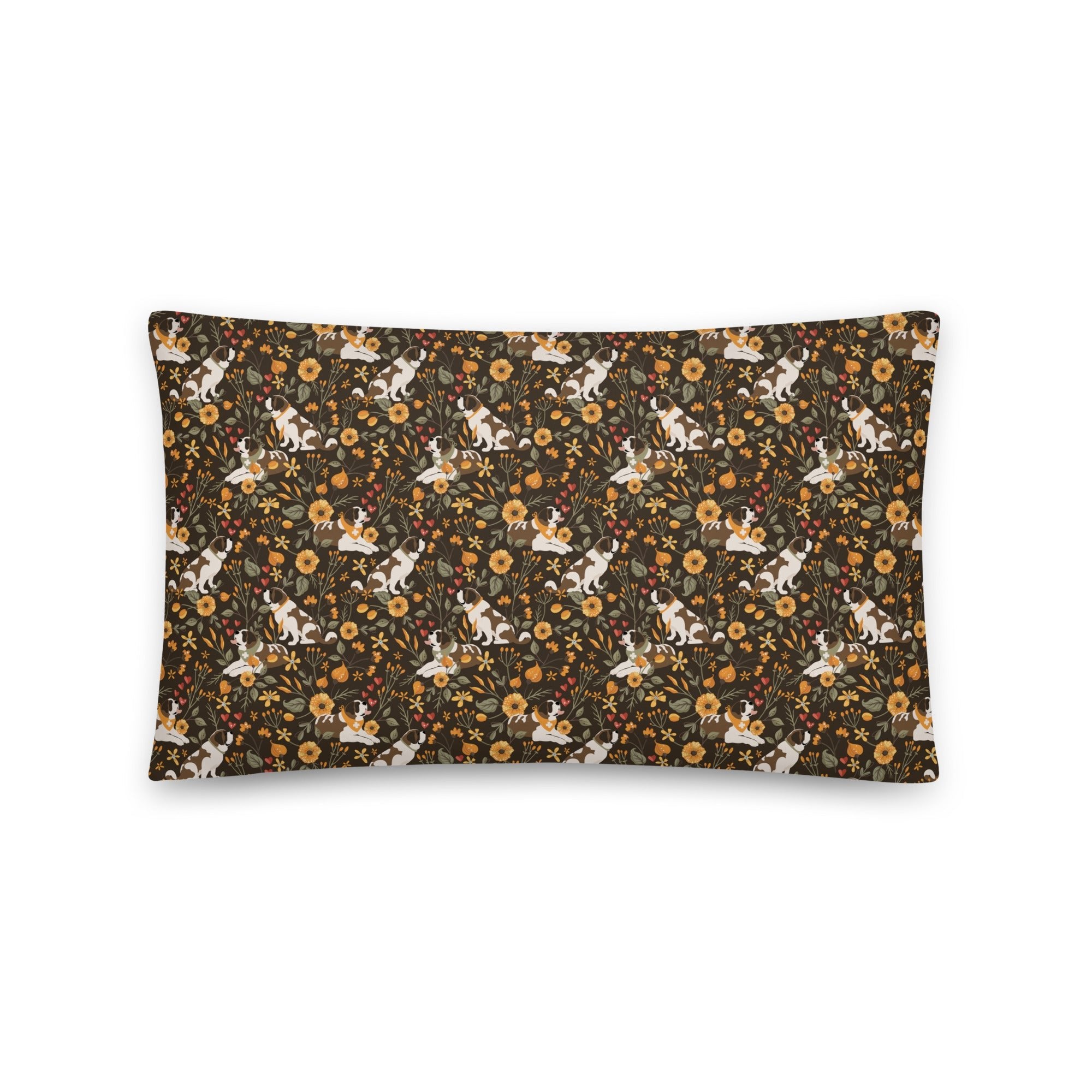 St Bernard Fall Meadow Throw Pillow - Lucy + Norman