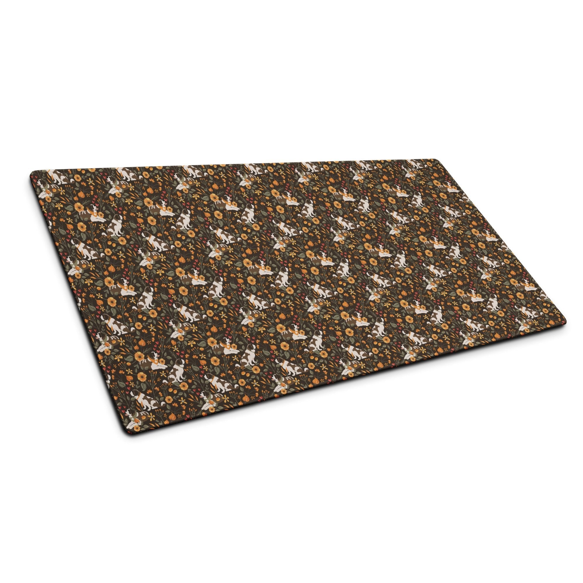 St Bernard Fall Meadow XL Desk Mouse Pad - Lucy + Norman