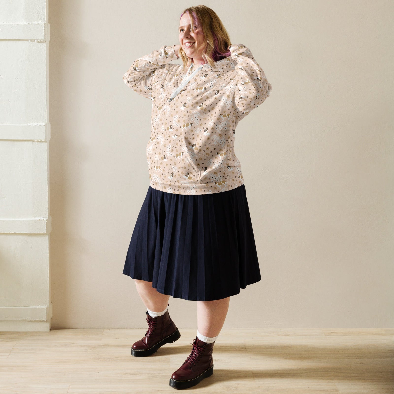 St Bernard Forget Me Not Hoodie - Lucy + Norman