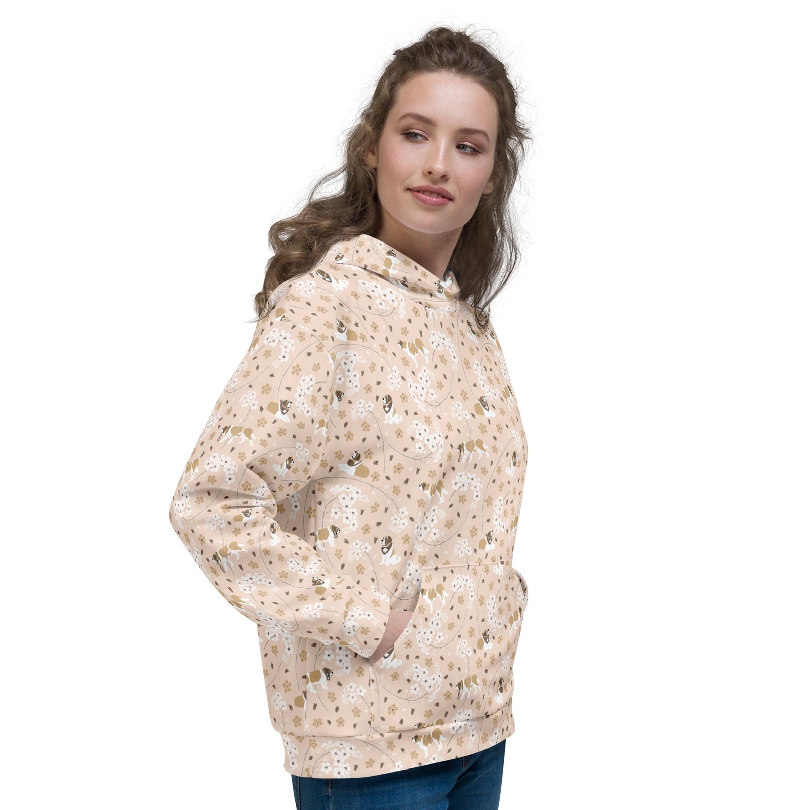 St Bernard Forget Me Not Hoodie - Lucy + Norman