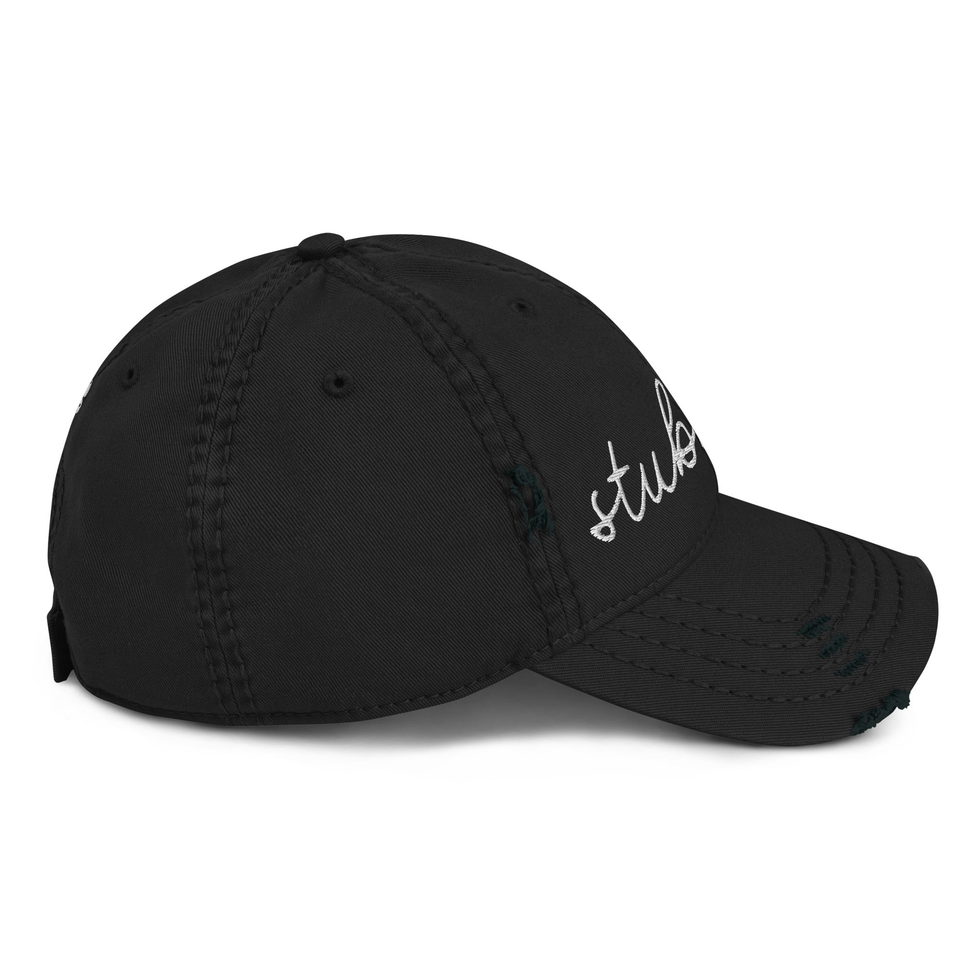 Choose Your Phrase Saint Bernard Embroidered Distressed Hat