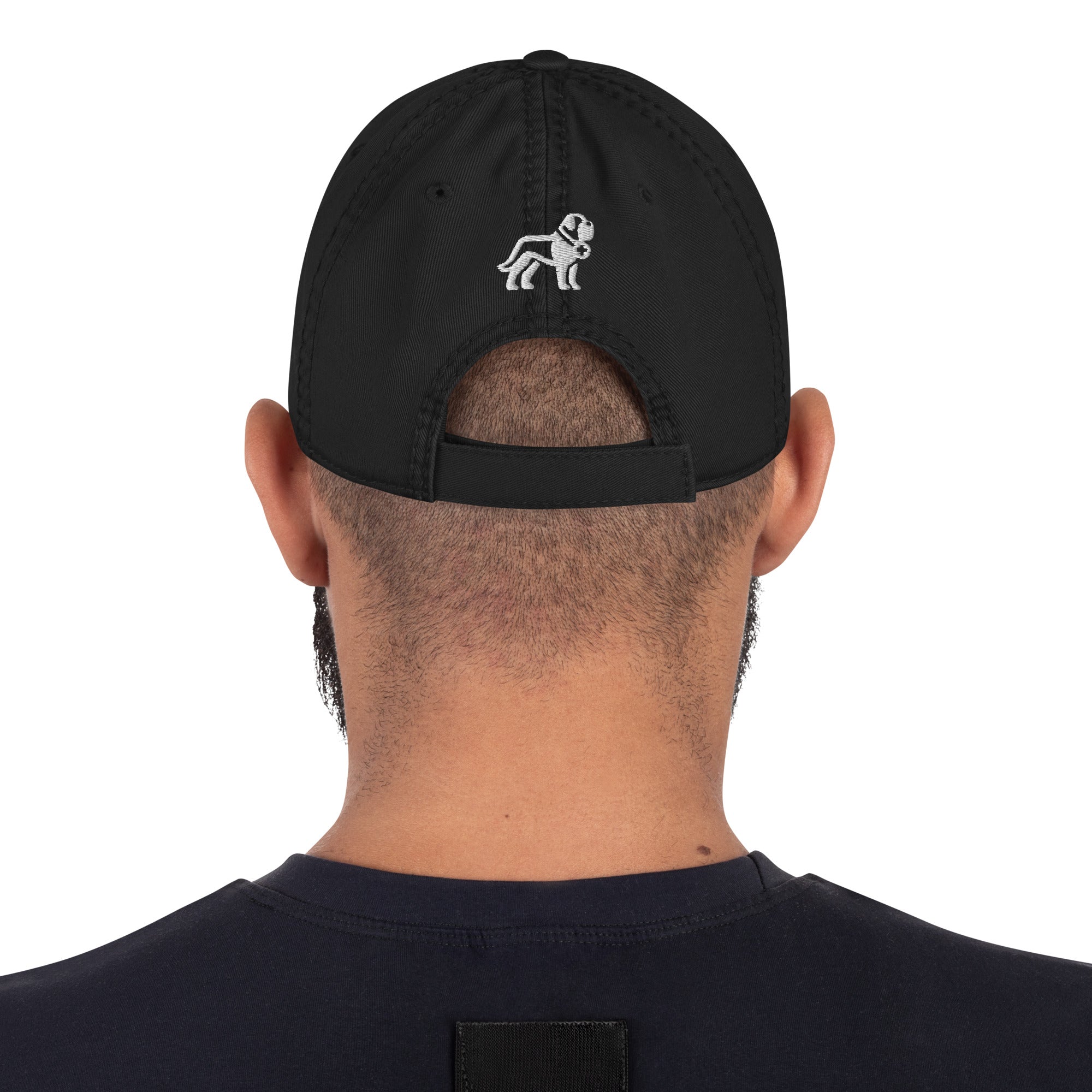 Choose Your Phrase Saint Bernard Embroidered Distressed Hat