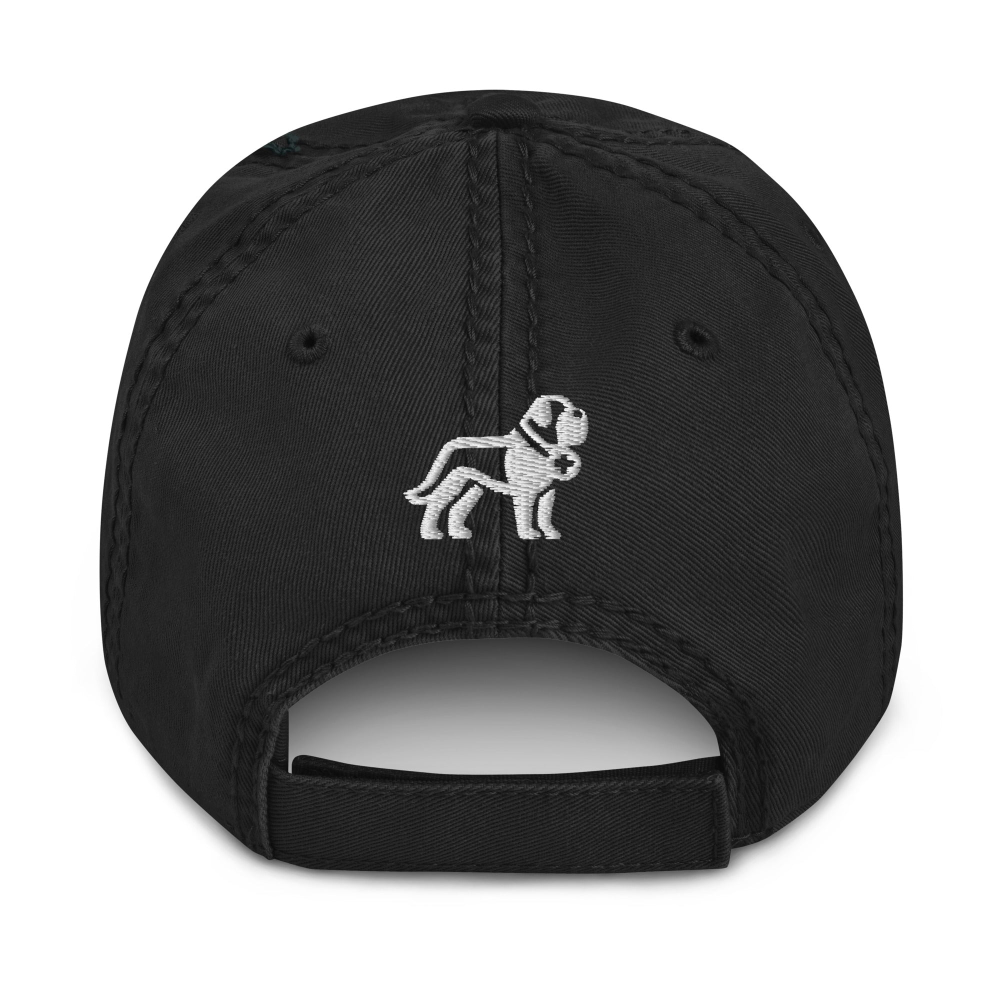 Choose Your Phrase Saint Bernard Embroidered Distressed Hat