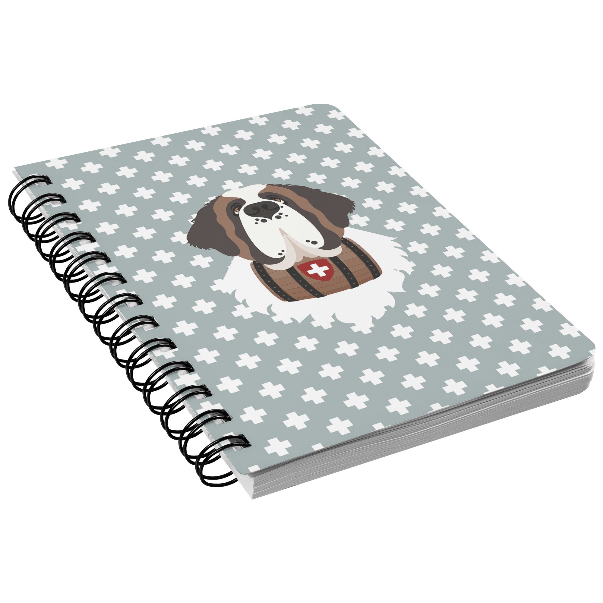 Swiss Cross St Bernard Spiral Notebook - Lucy + Norman