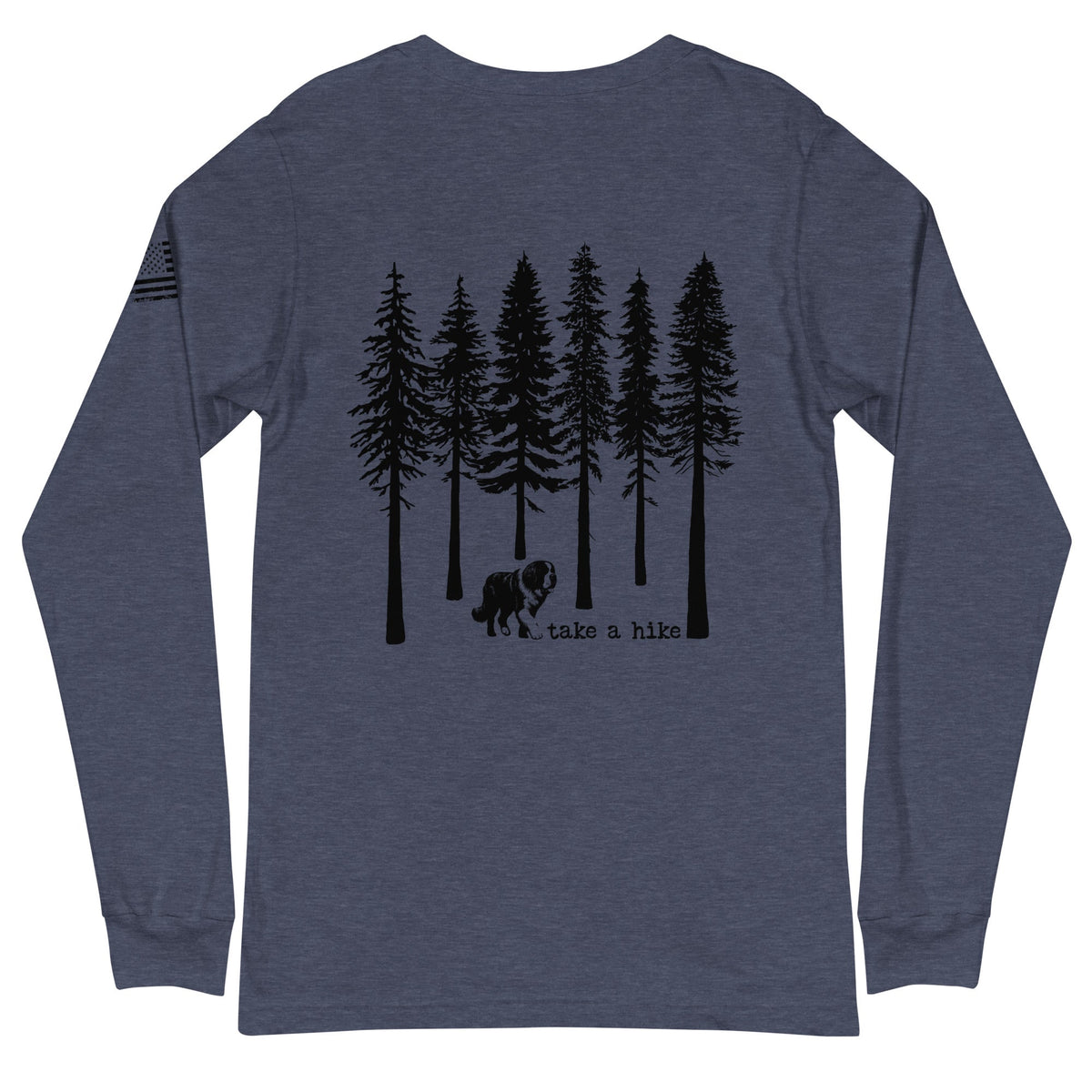 Take a Hike Redwoods with USA Flag Long Sleeve Tee - Lucy + Norman