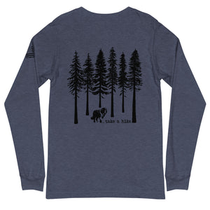 Take a Hike Redwoods with USA Flag Long Sleeve Tee - Lucy + Norman