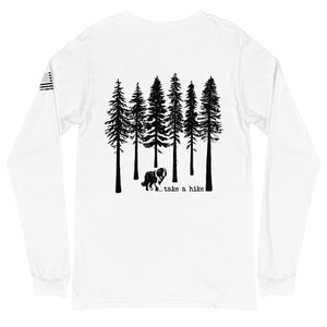 Take a Hike Redwoods with USA Flag Long Sleeve Tee - Lucy + Norman