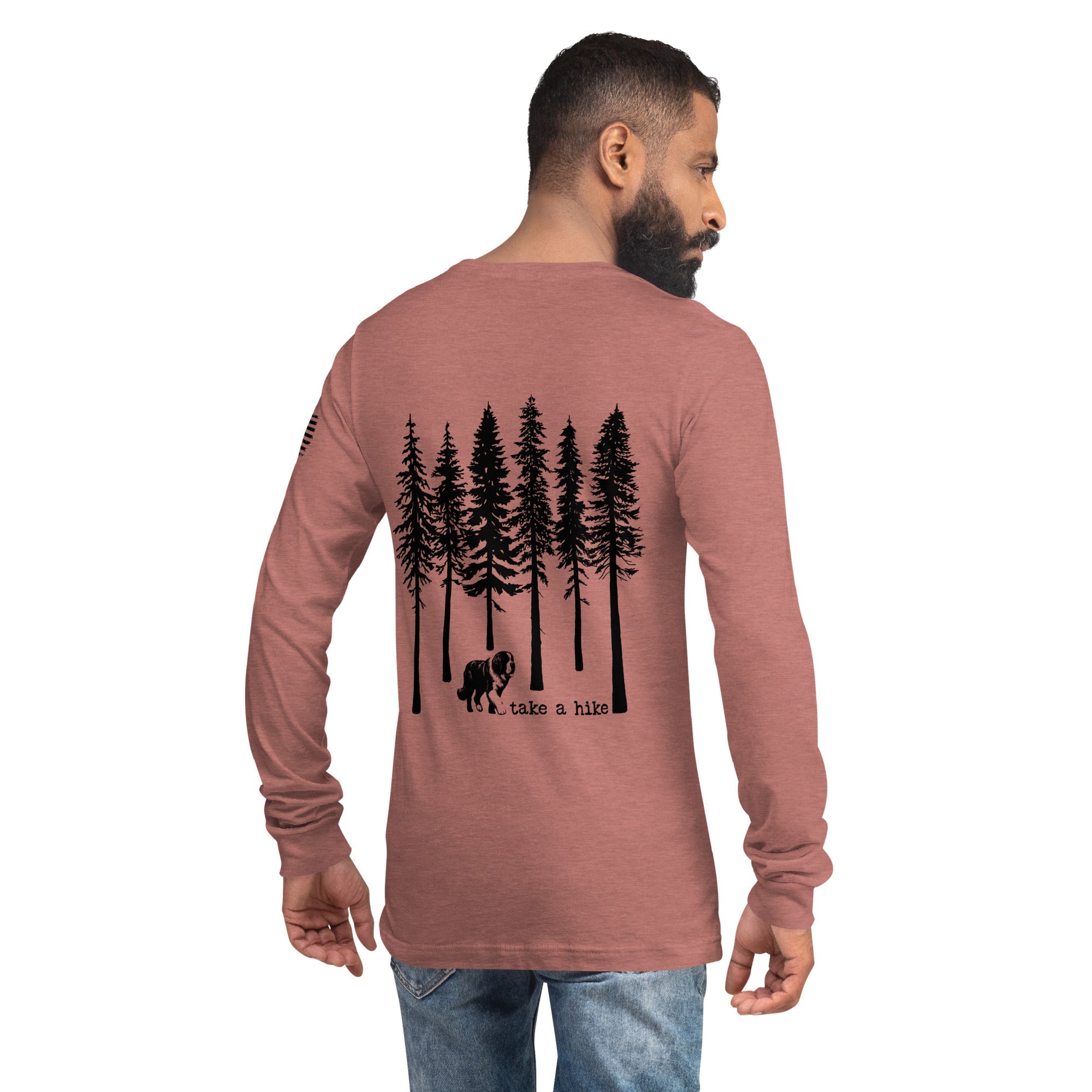 Take a Hike Redwoods with USA Flag Long Sleeve Tee - Lucy + Norman