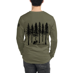 Take a Hike Redwoods with USA Flag Long Sleeve Tee - Lucy + Norman