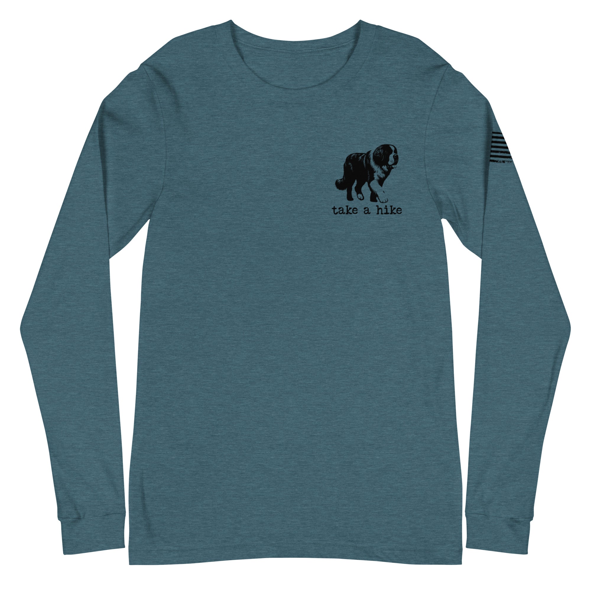 Take a Hike Redwoods with USA Flag Long Sleeve Tee - Lucy + Norman