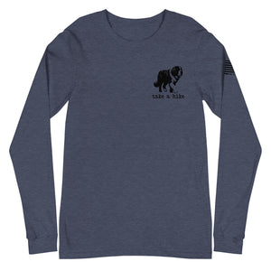 Take a Hike Redwoods with USA Flag Long Sleeve Tee - Lucy + Norman