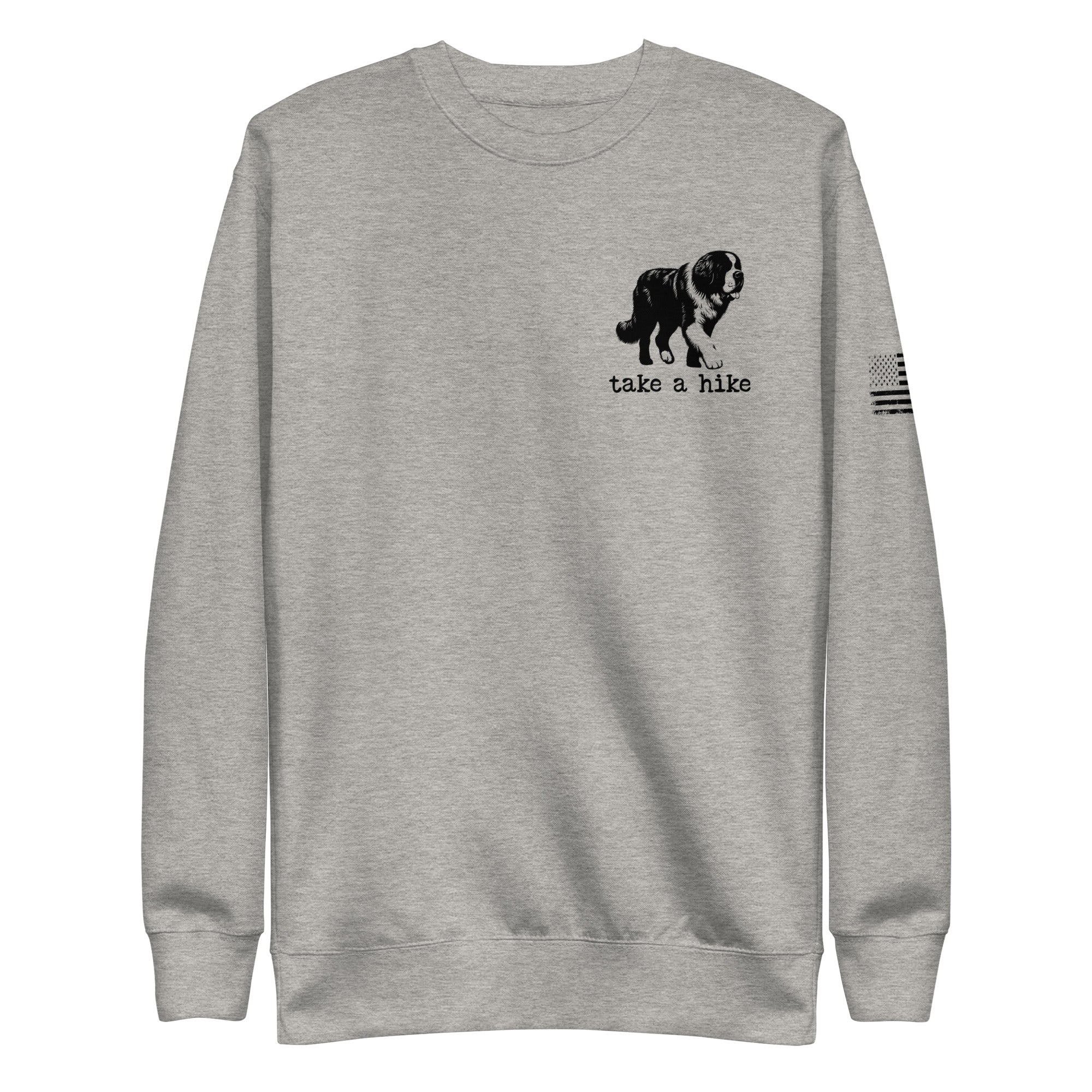 Take a Hike Redwoods with USA Flag Premium Sweatshirt - Lucy + Norman