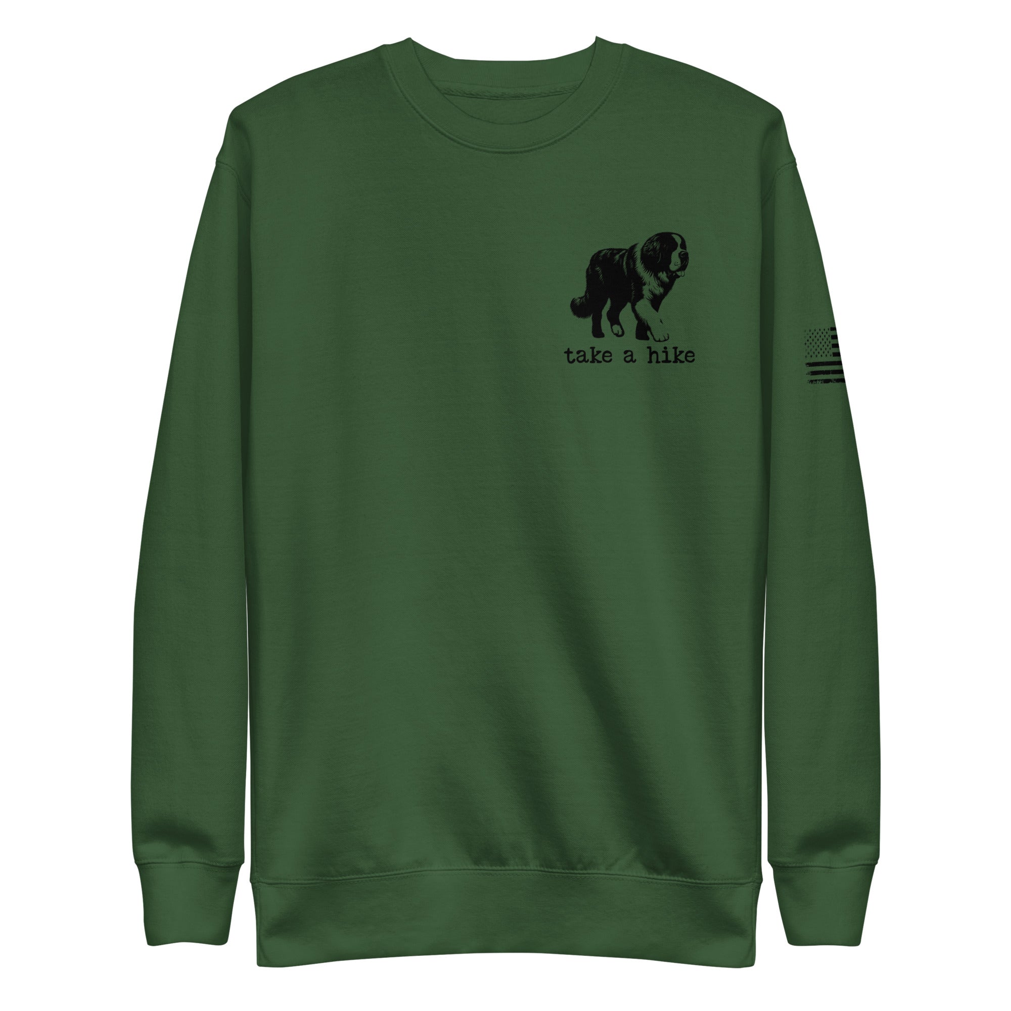 Take a Hike Redwoods with USA Flag Premium Sweatshirt - Lucy + Norman