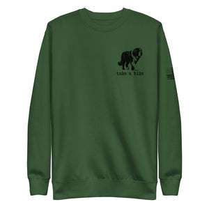 Take a Hike Redwoods with USA Flag Premium Sweatshirt - Lucy + Norman