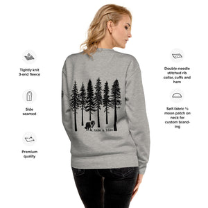 Take a Hike Redwoods with USA Flag Premium Sweatshirt - Lucy + Norman