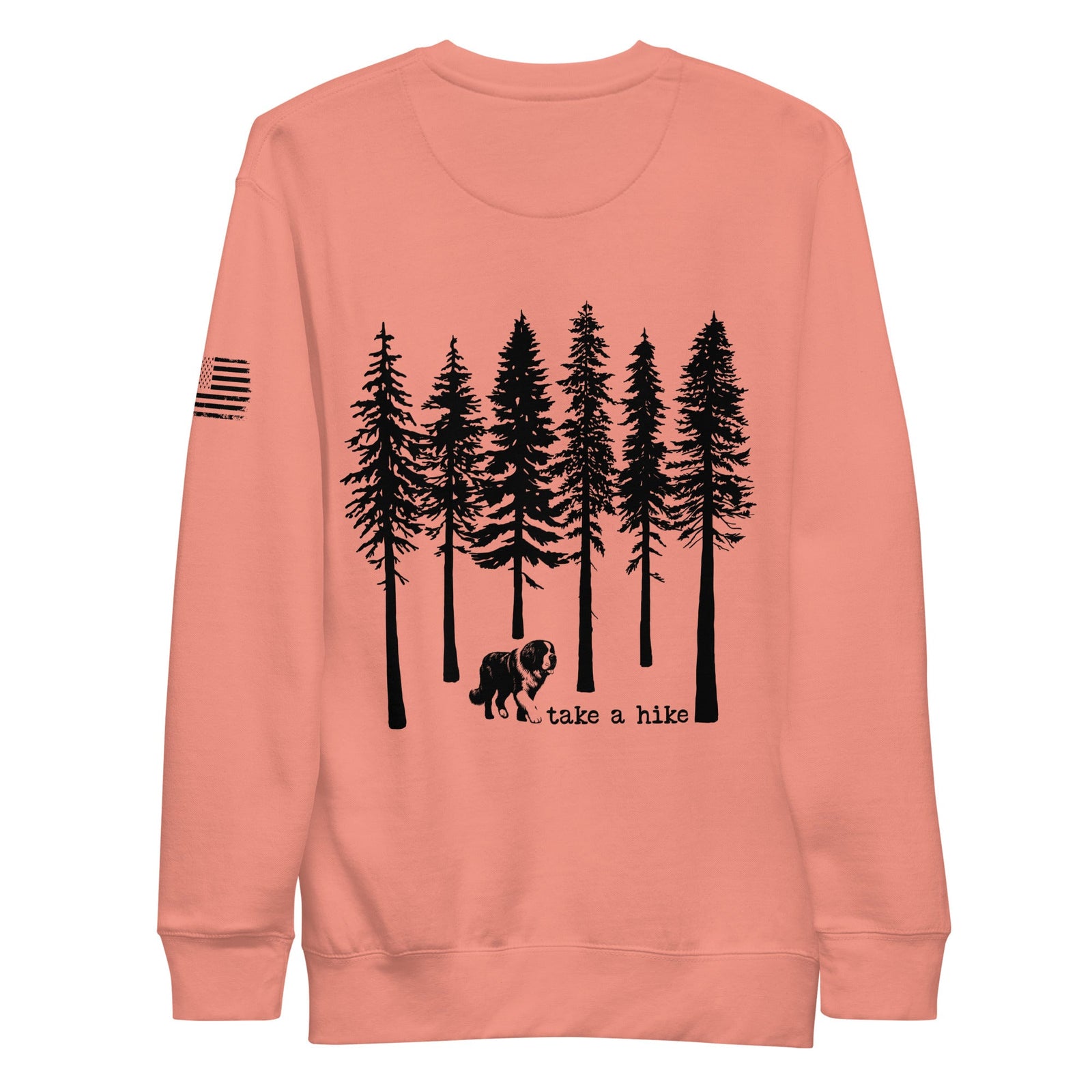 Take a Hike Redwoods with USA Flag Premium Sweatshirt - Lucy + Norman